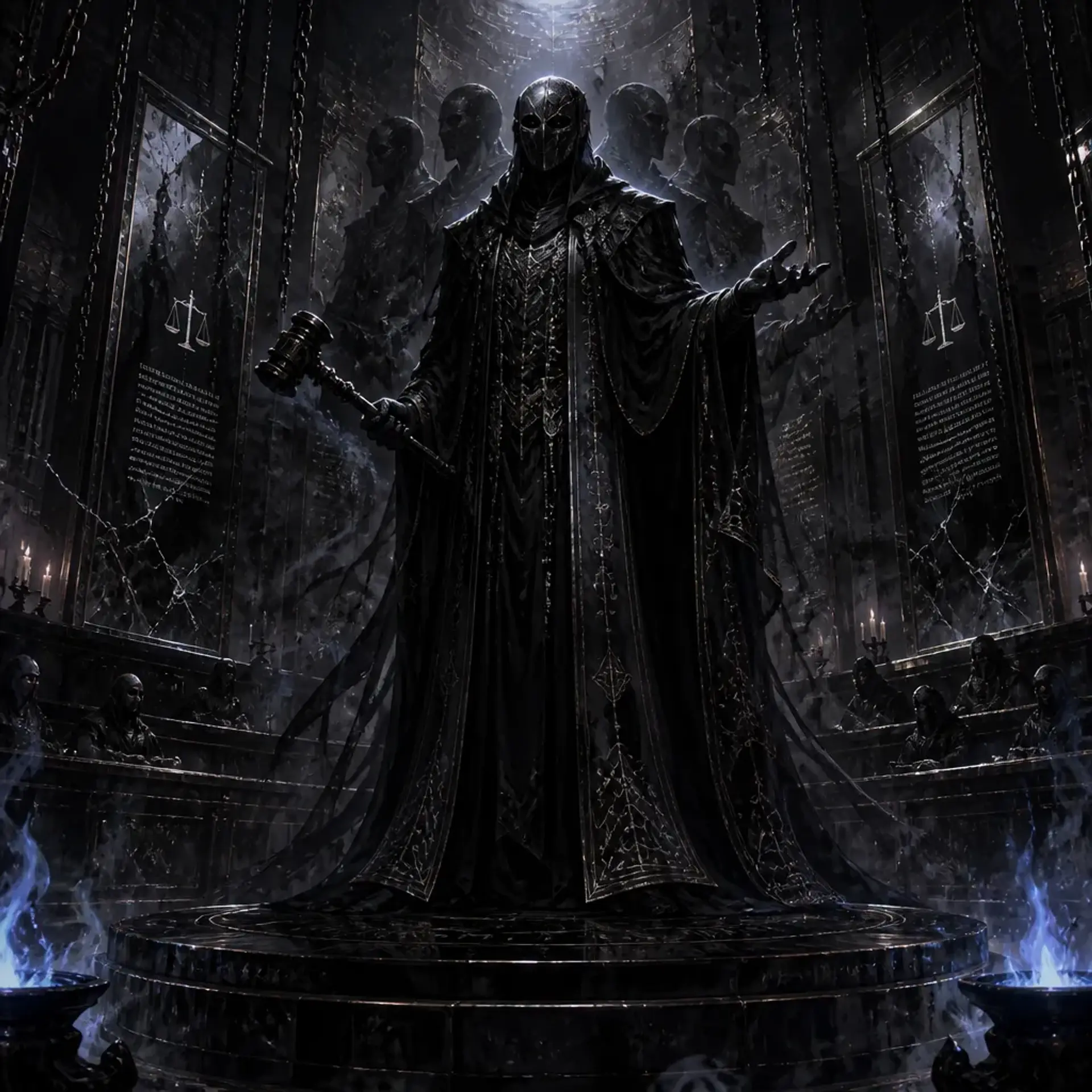 Obsidian Tribunal Shadow Adept - AI-generated fantasy Monster