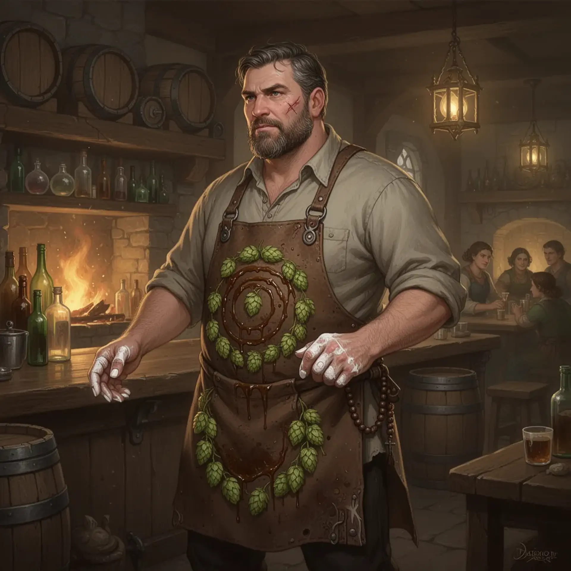 Bran Ashfield - AI-generated fantasy NPC