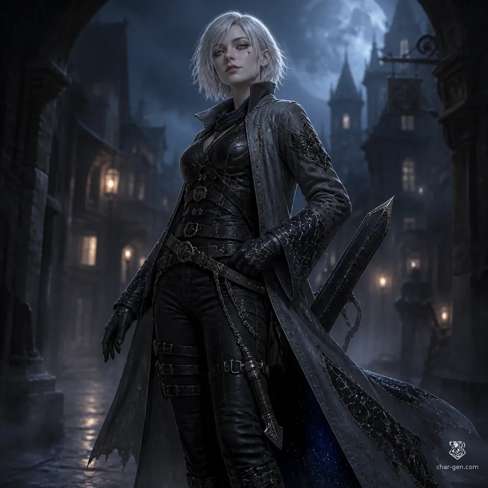 Luna Gelida - AI-generated fantasy Character