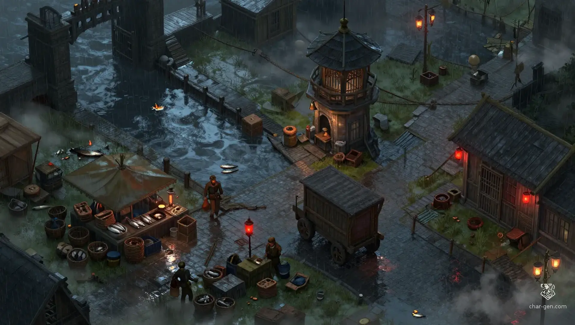 Save the Dockworker Before High Tide - AI-generated fantasy Encounter