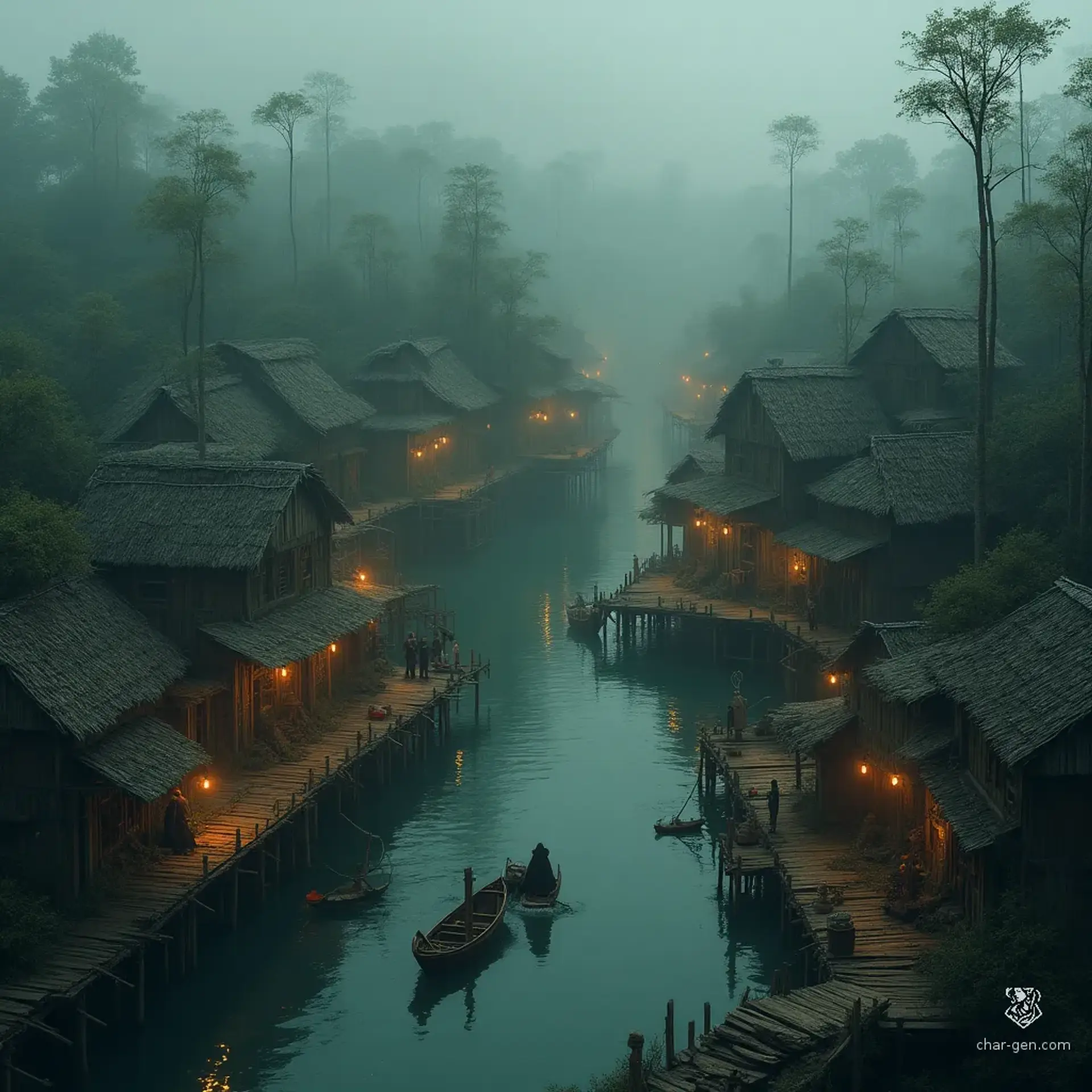 Ternhold - AI-generated fantasy Settlement