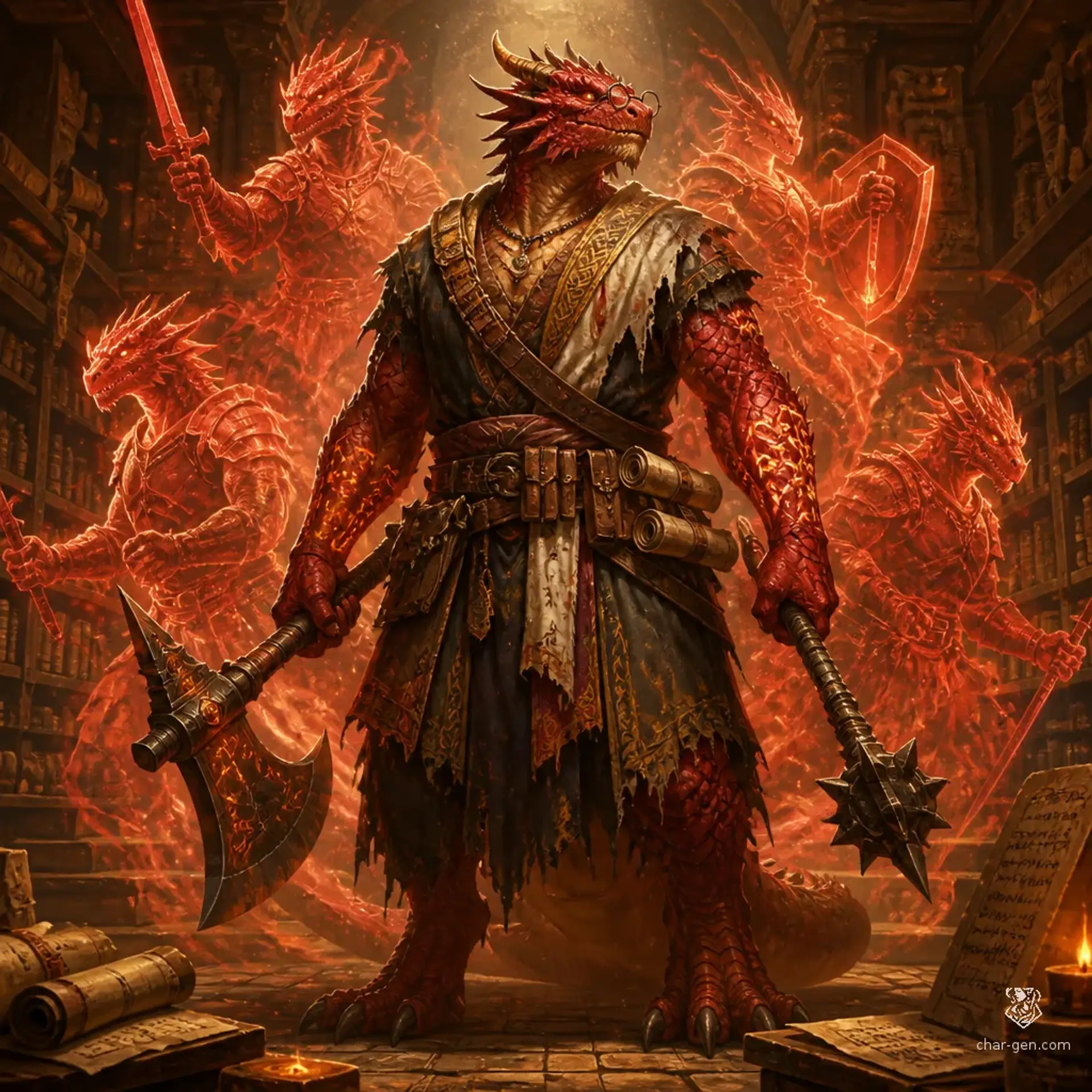 Ignis Verum-Keeper - AI-generated fantasy Character
