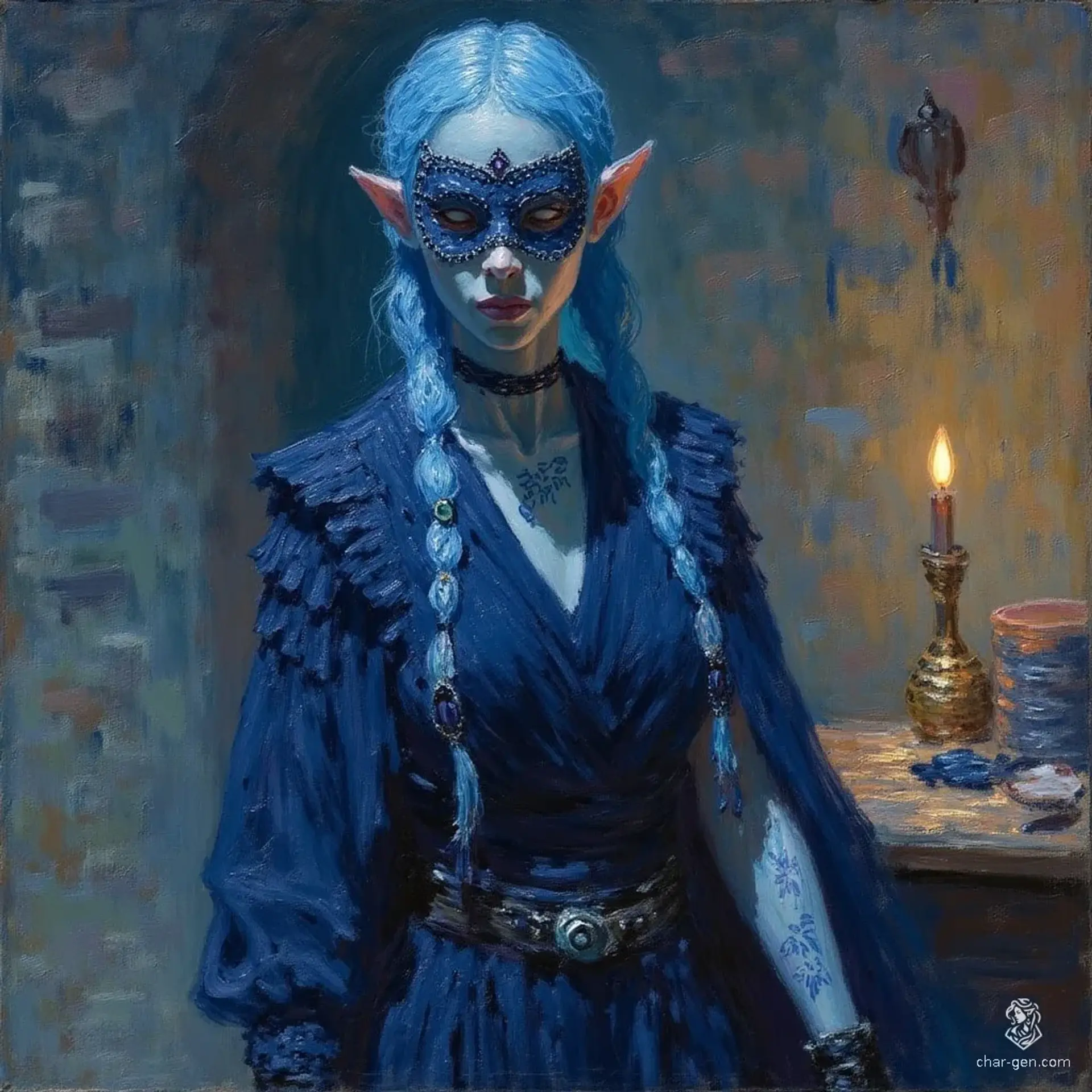 Mira Saltfin - AI-generated fantasy NPC