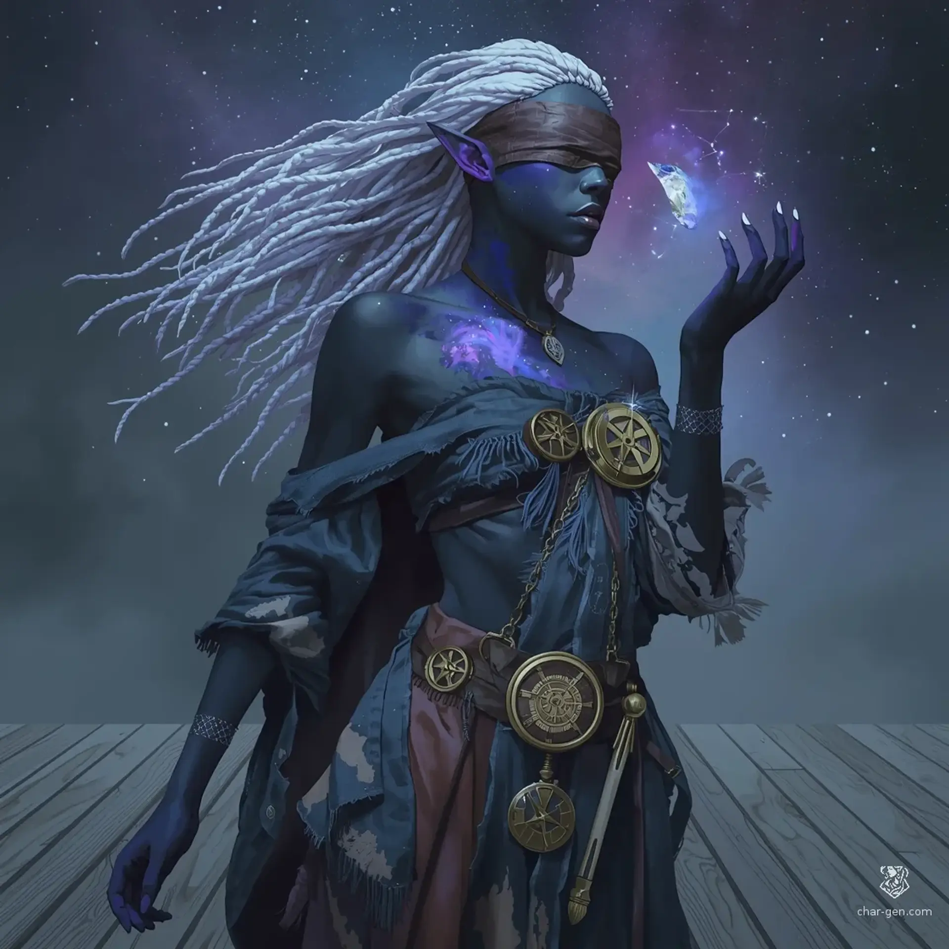 Eldriana of the Glass Horizon - AI-generated fantasy NPC