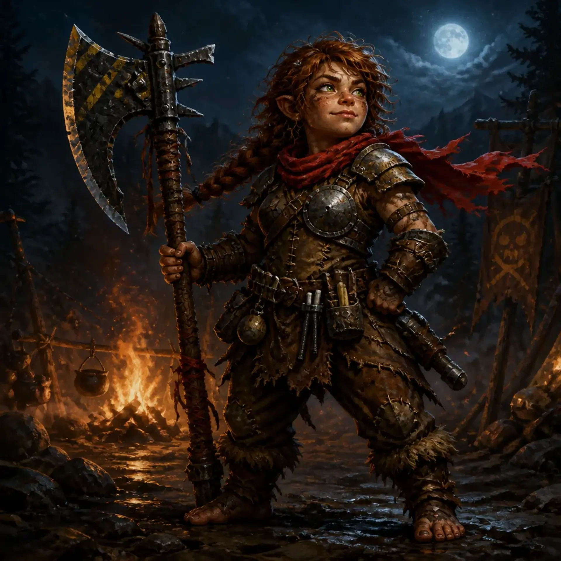 Tammi Hillflinger - AI-generated fantasy Character