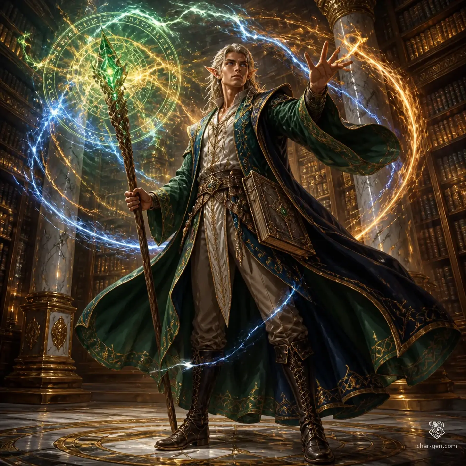 Shaseth Qhuras - AI-generated fantasy Character
