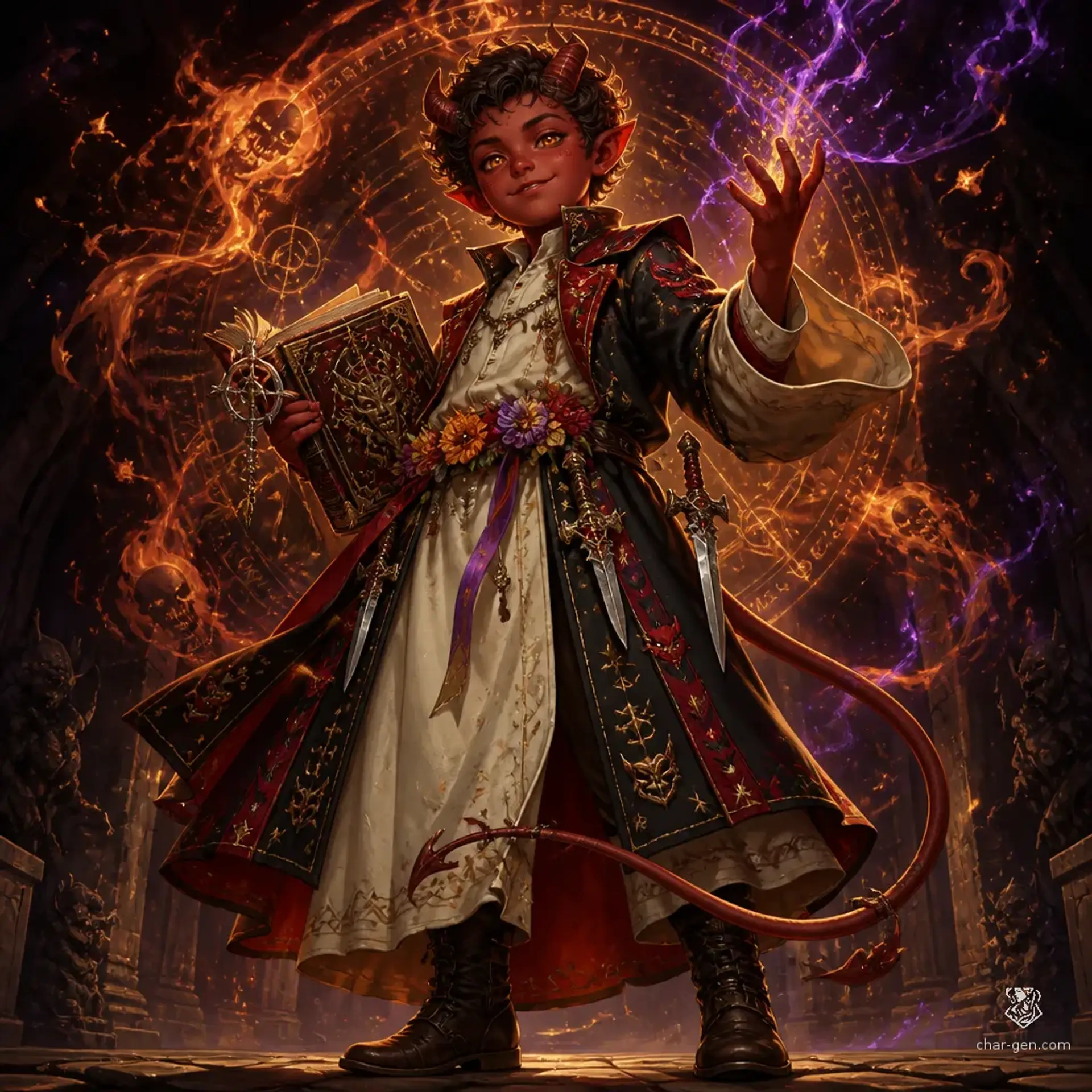 Riola Fiala - AI-generated fantasy Character