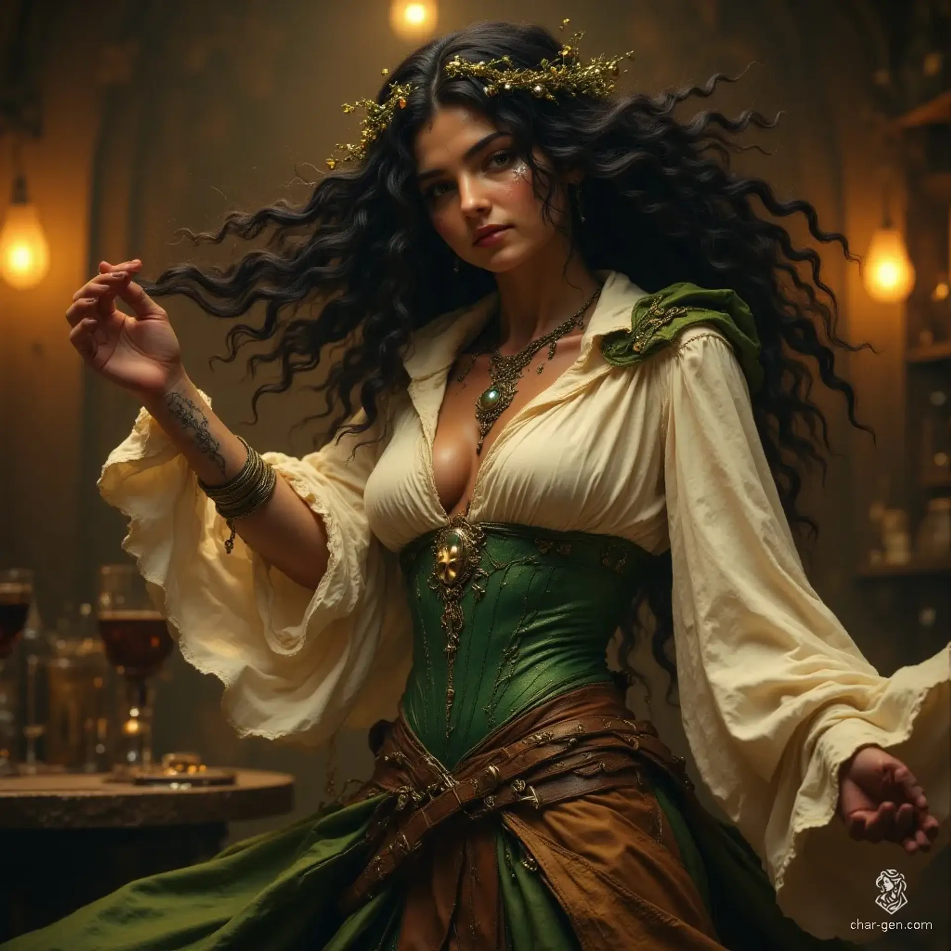 Sylvara Lethorien - AI-generated fantasy NPC