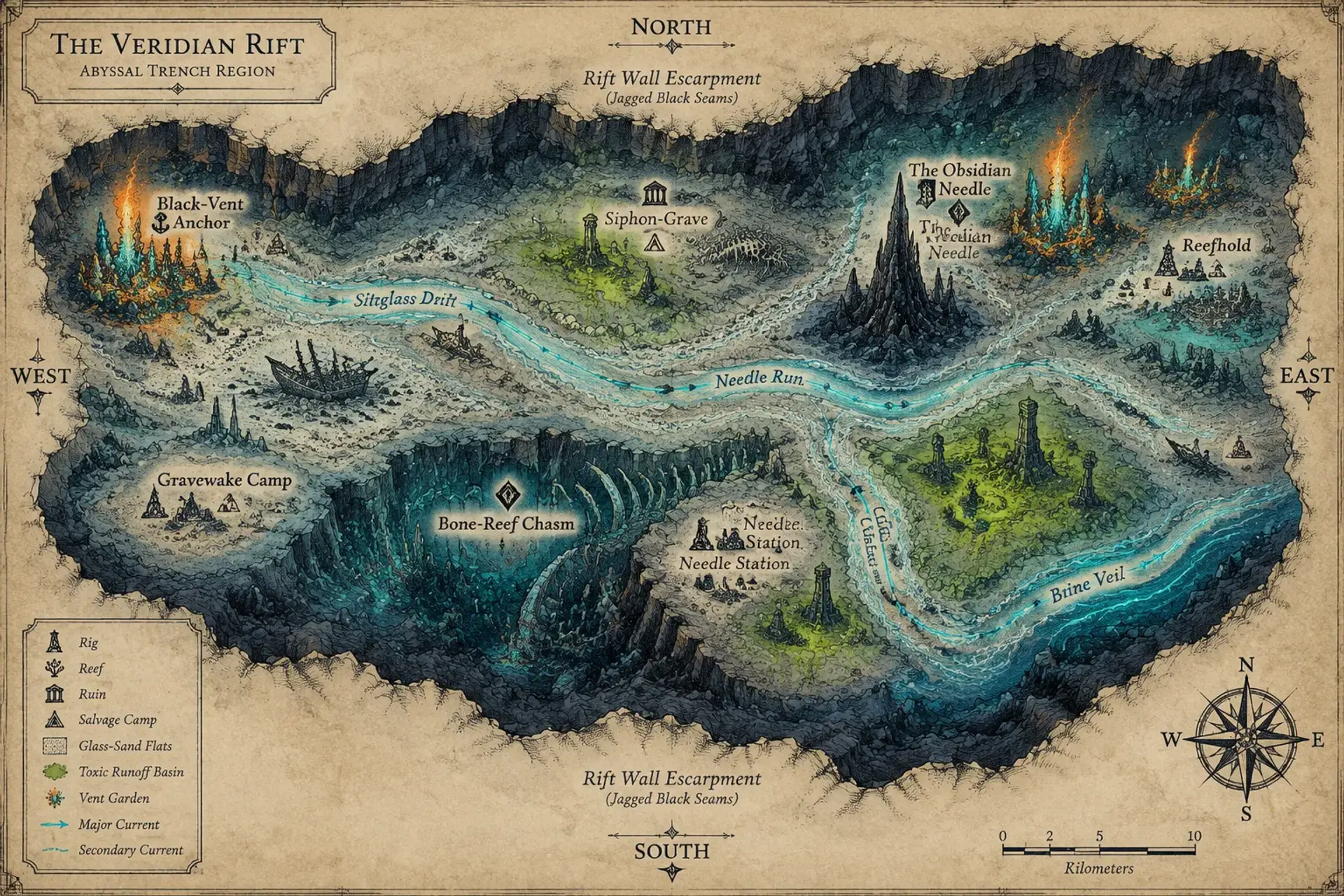 The Midnight Trench & Siphon Wastes