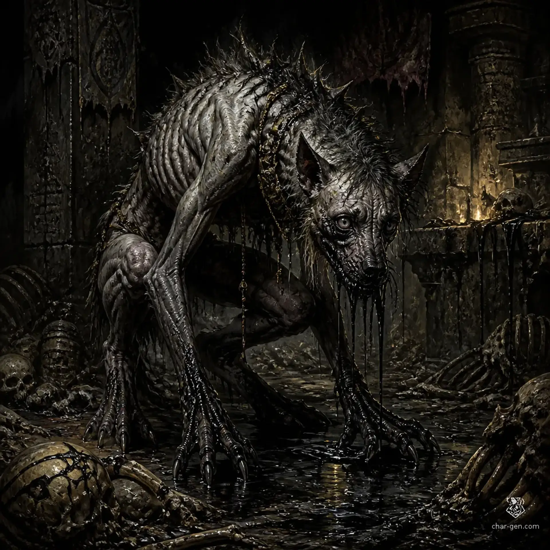 Malefic Ichor-Weeper | Fantasy Monster Generated by CharGen