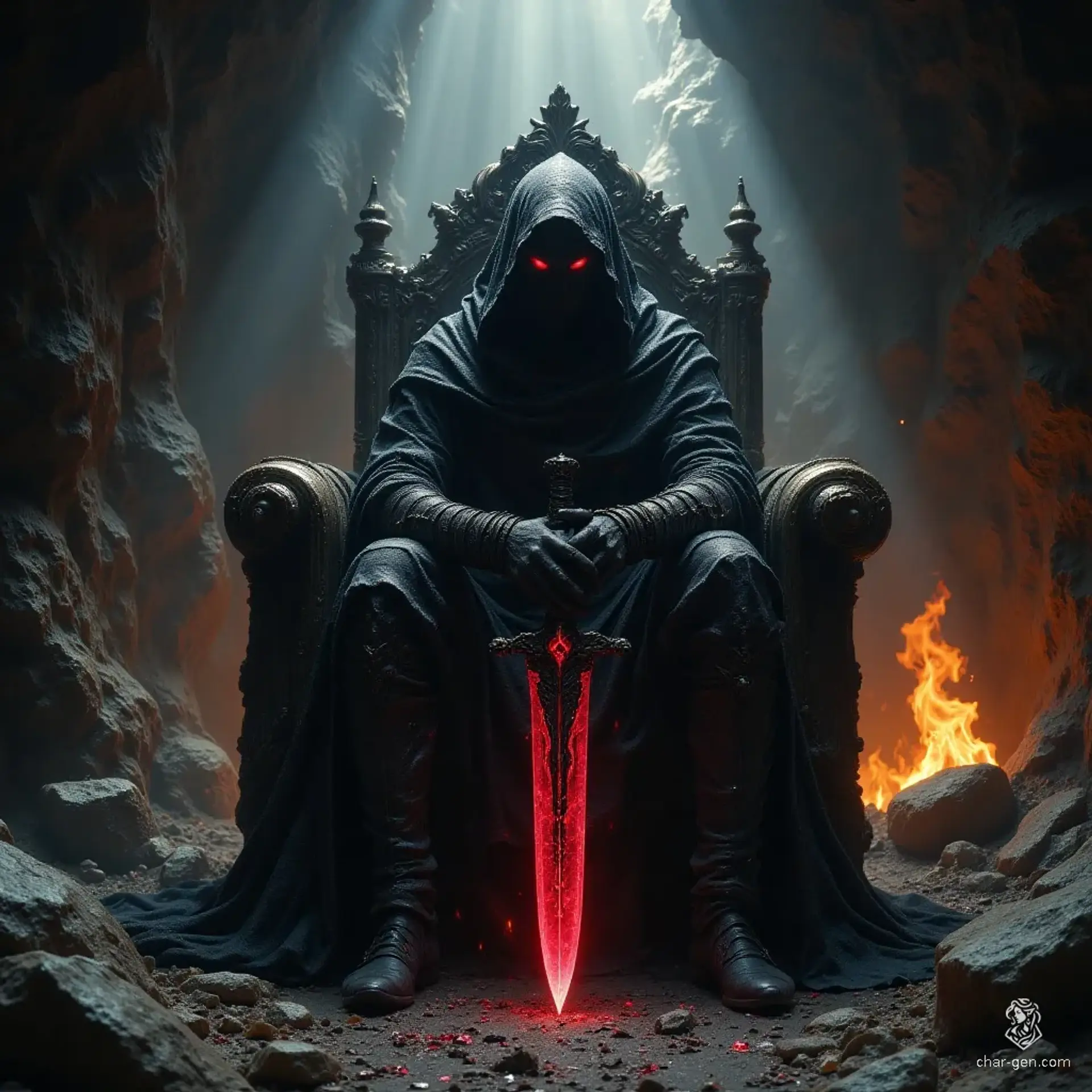 Sharnak the Vengeful - AI-generated fantasy NPC