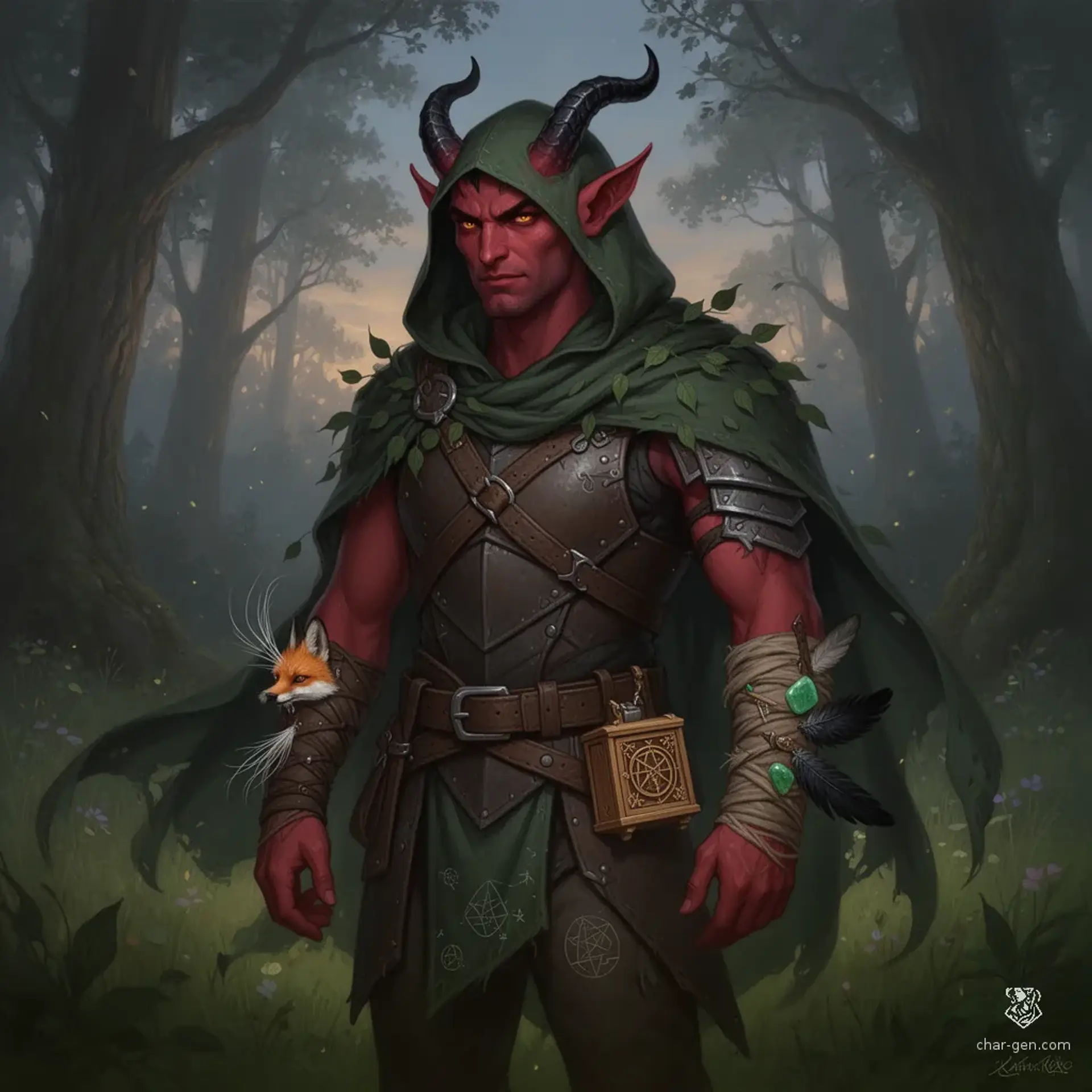 Kaelros Morn - AI-generated fantasy NPC