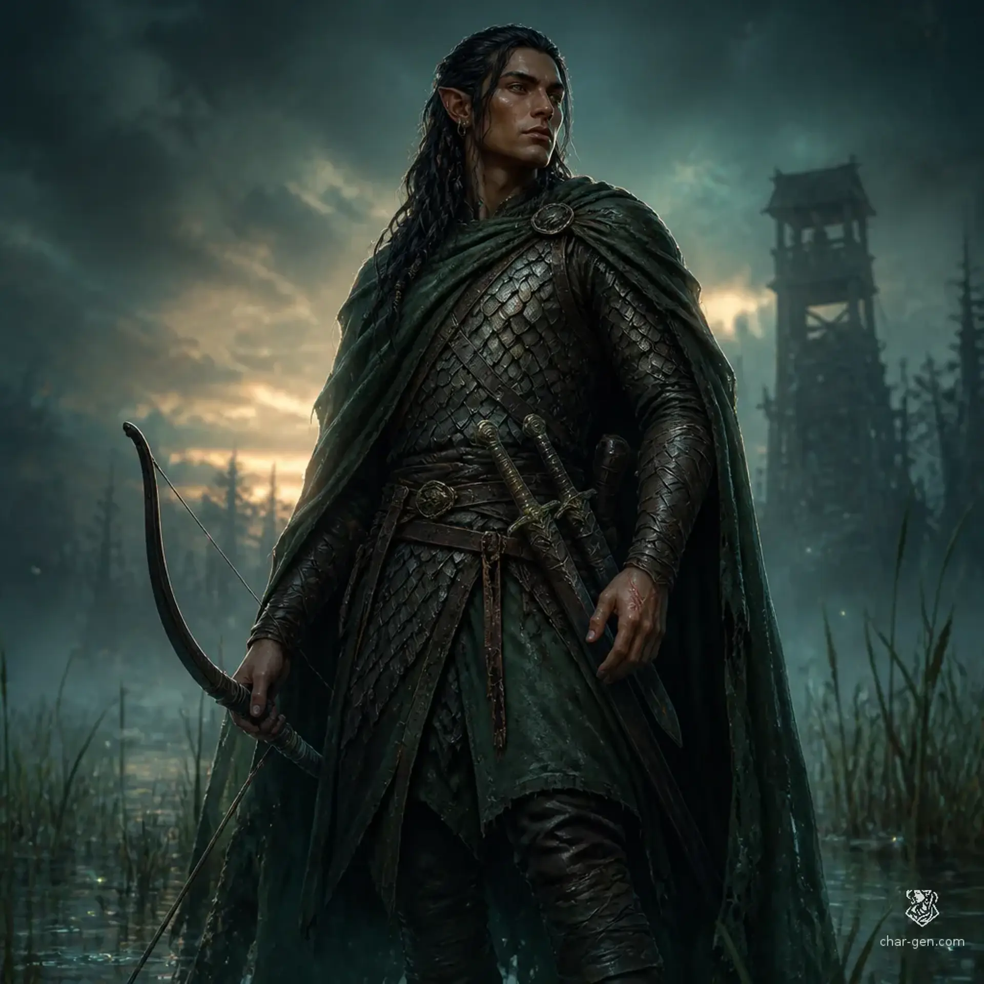 Caelan Vey - AI-generated fantasy Character