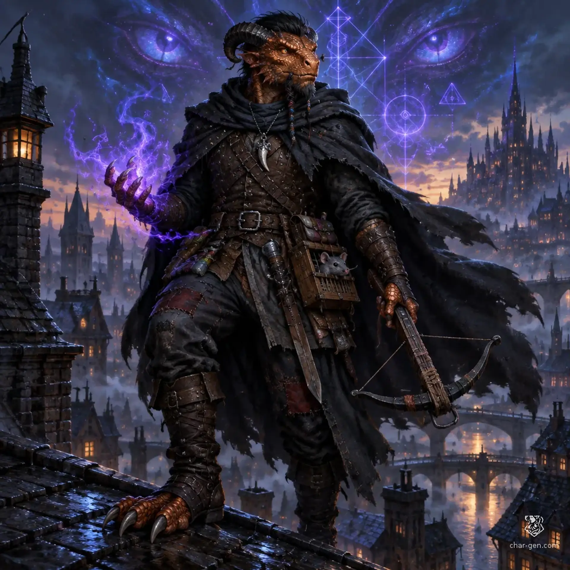 Tavik - AI-generated fantasy Character
