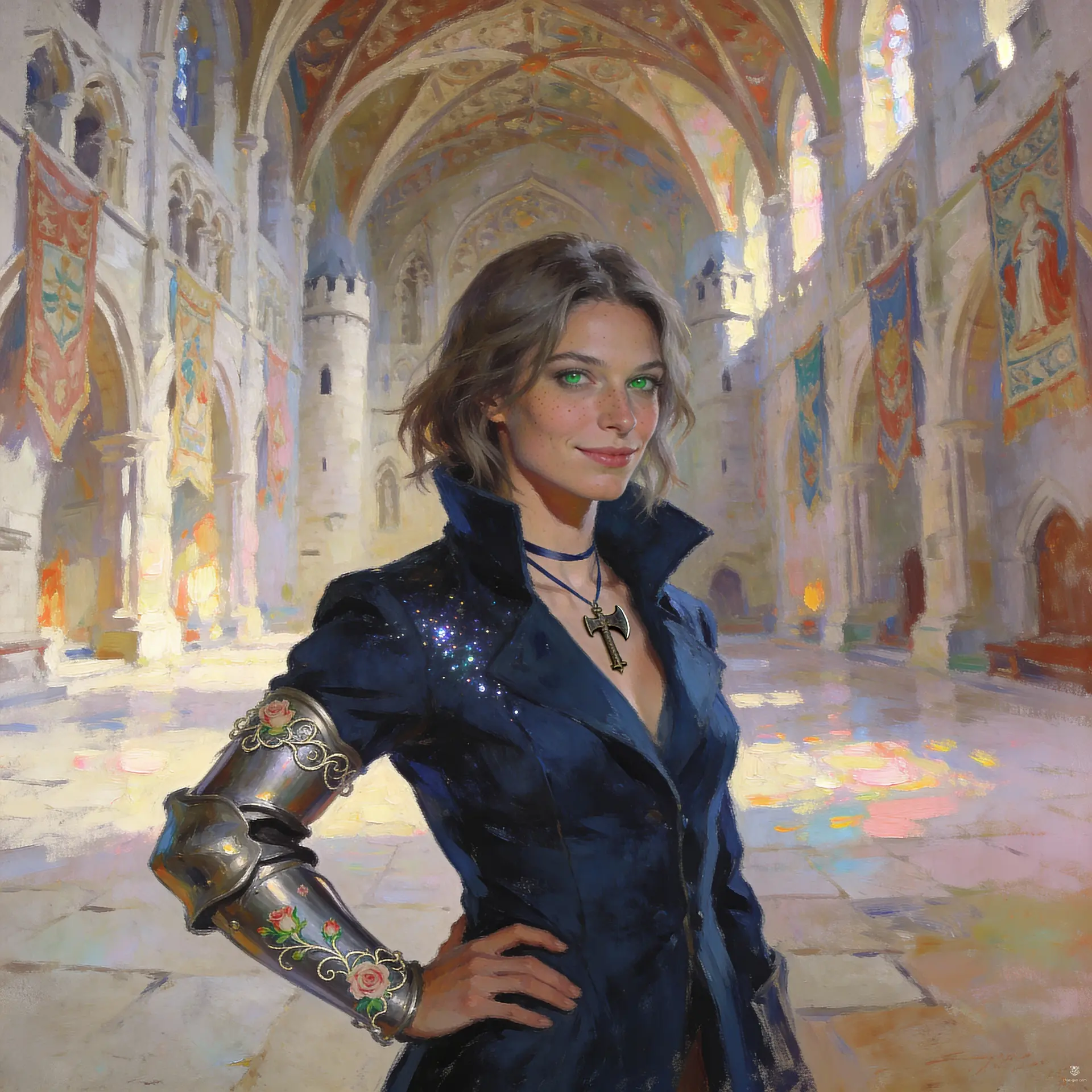 Cora Peytir - AI-generated fantasy NPC