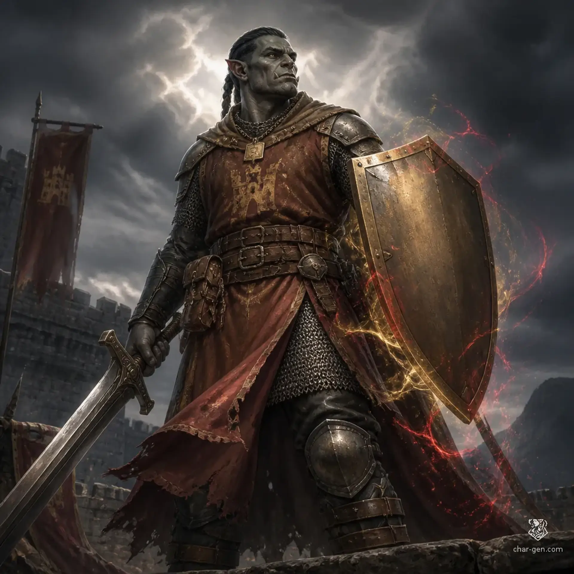 Kurgat Bek - AI-generated fantasy Character