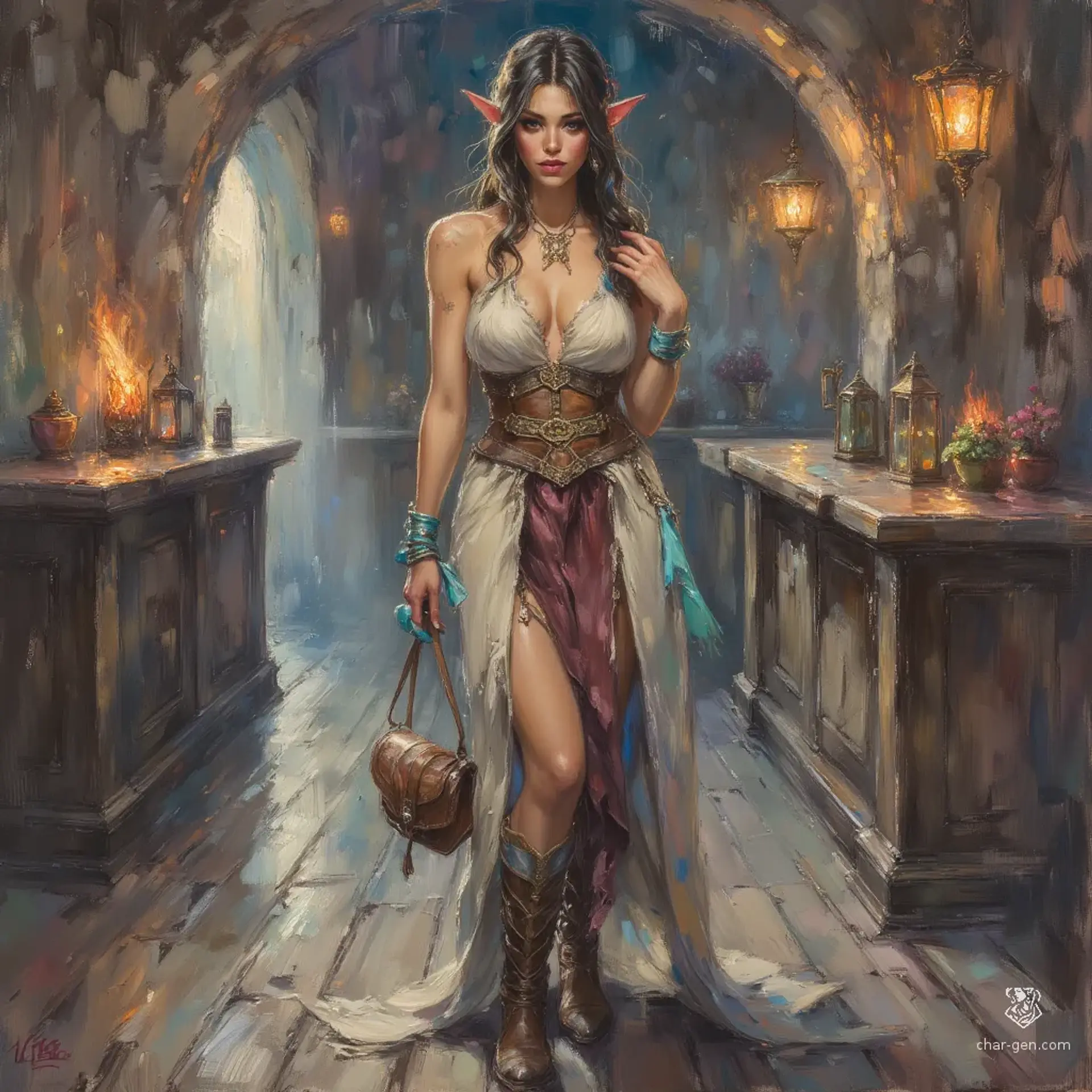 Isolde Mareth - AI-generated fantasy NPC