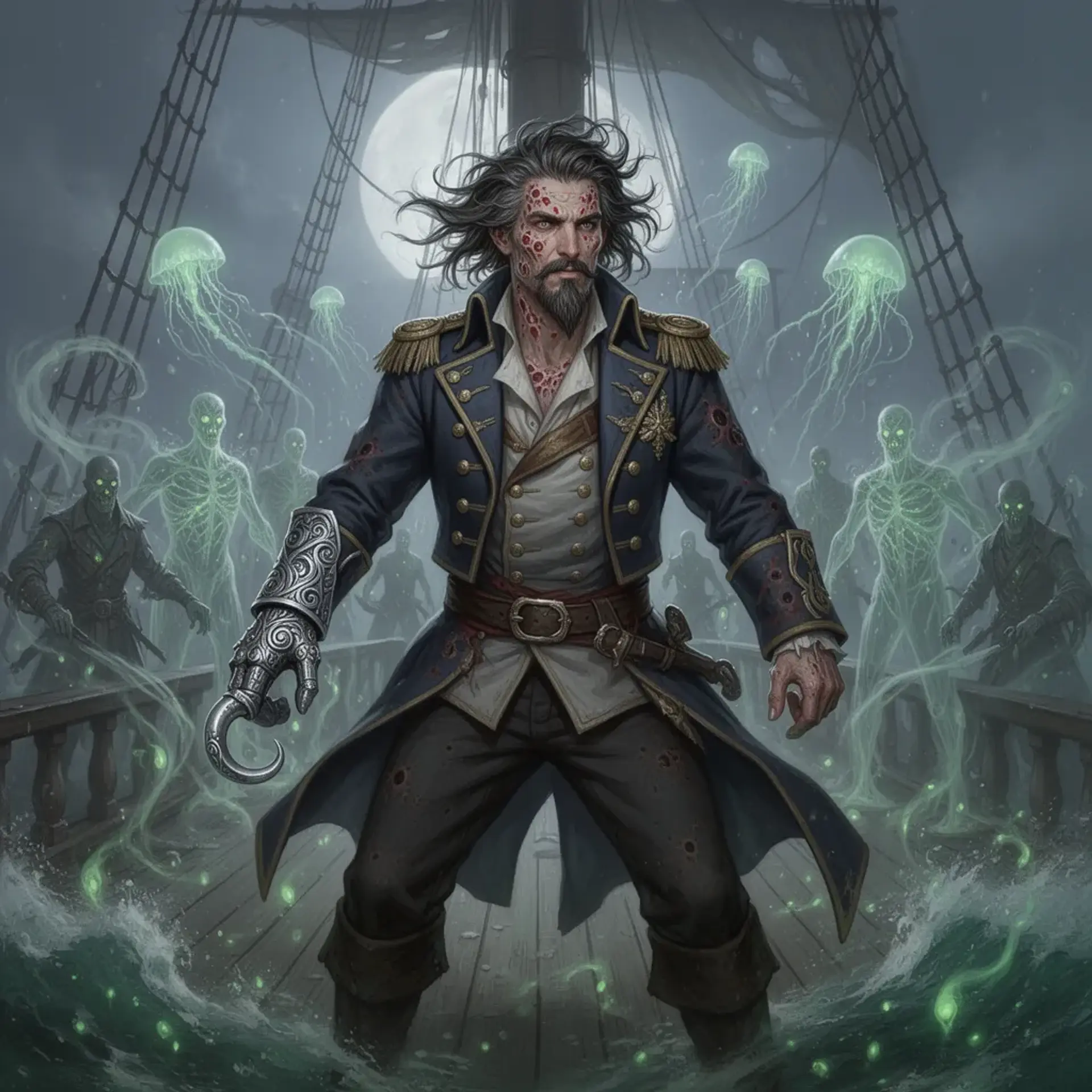 Captain Reagan Silver-Hook Vane - AI-generated fantasy NPC