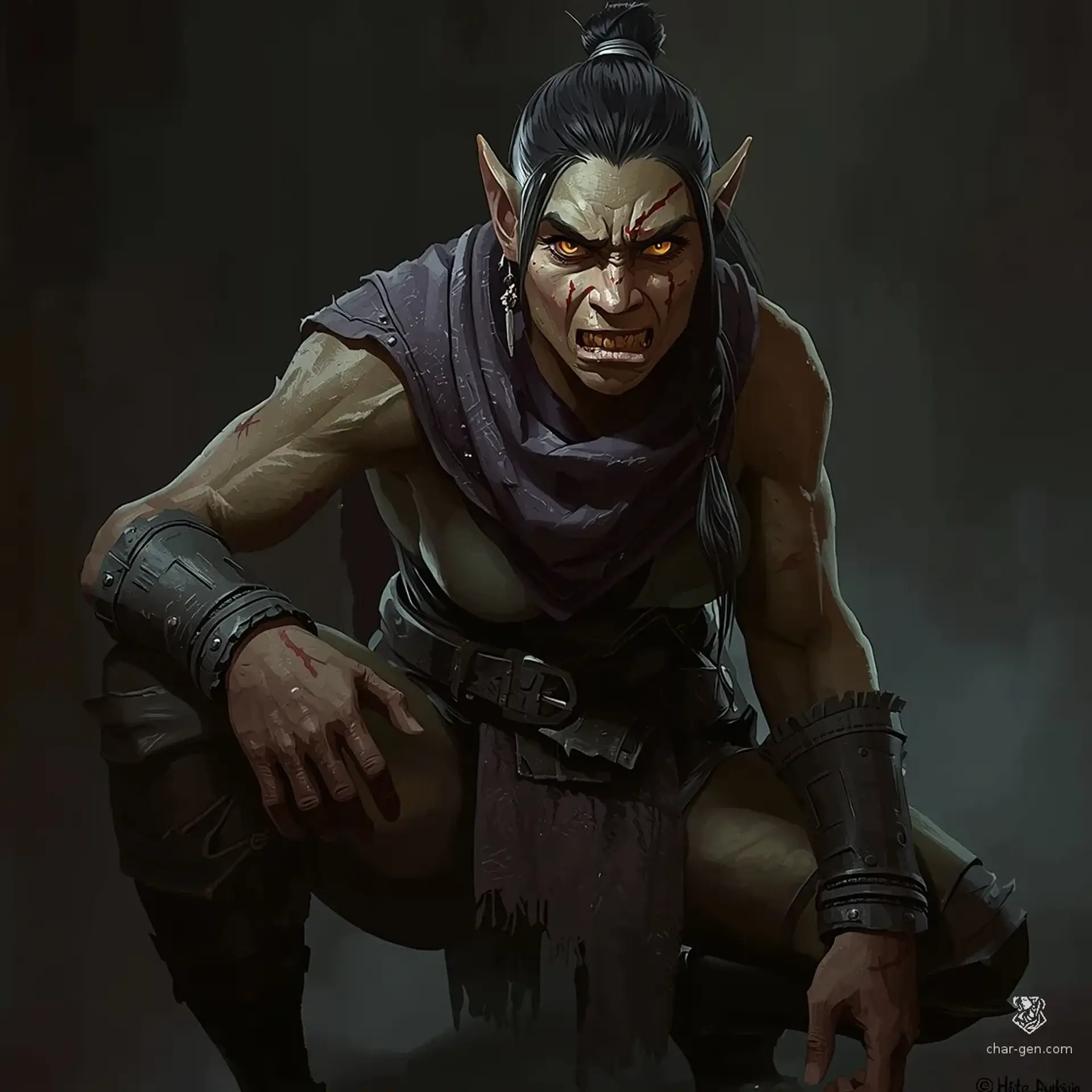 Annabelle Narrow-Grip Thal Grak - AI-generated fantasy NPC