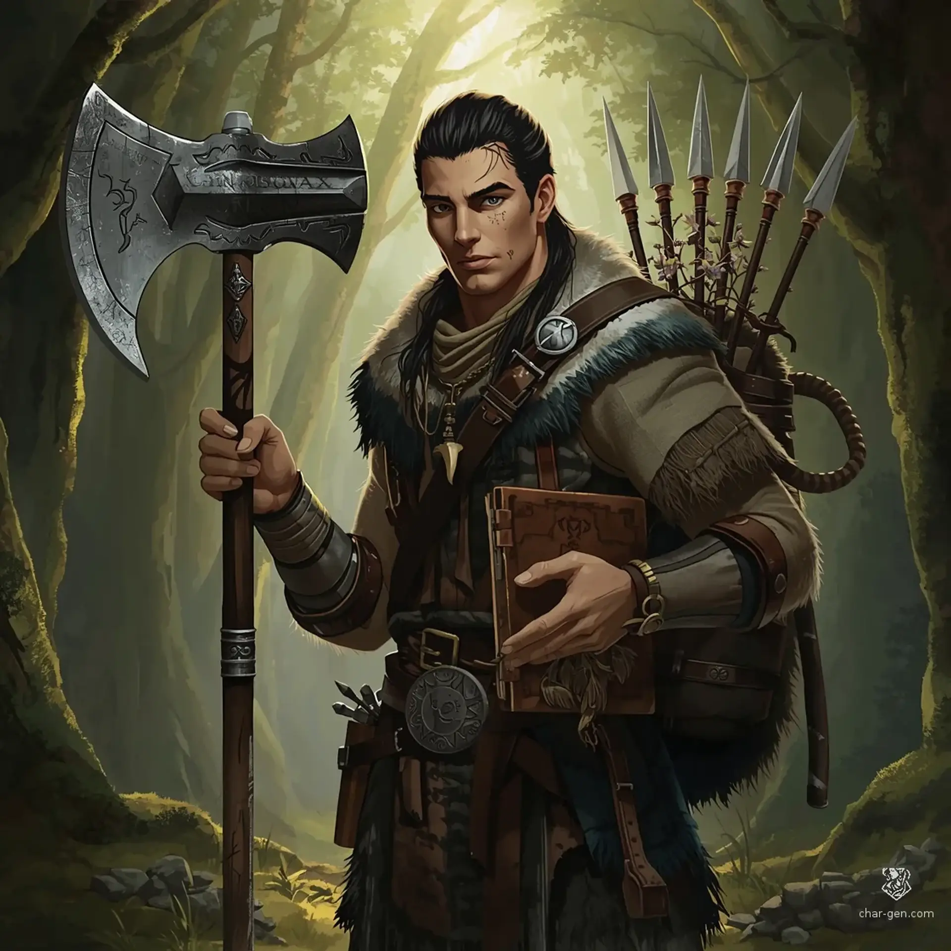Kaelen Tharn - AI-generated fantasy Character