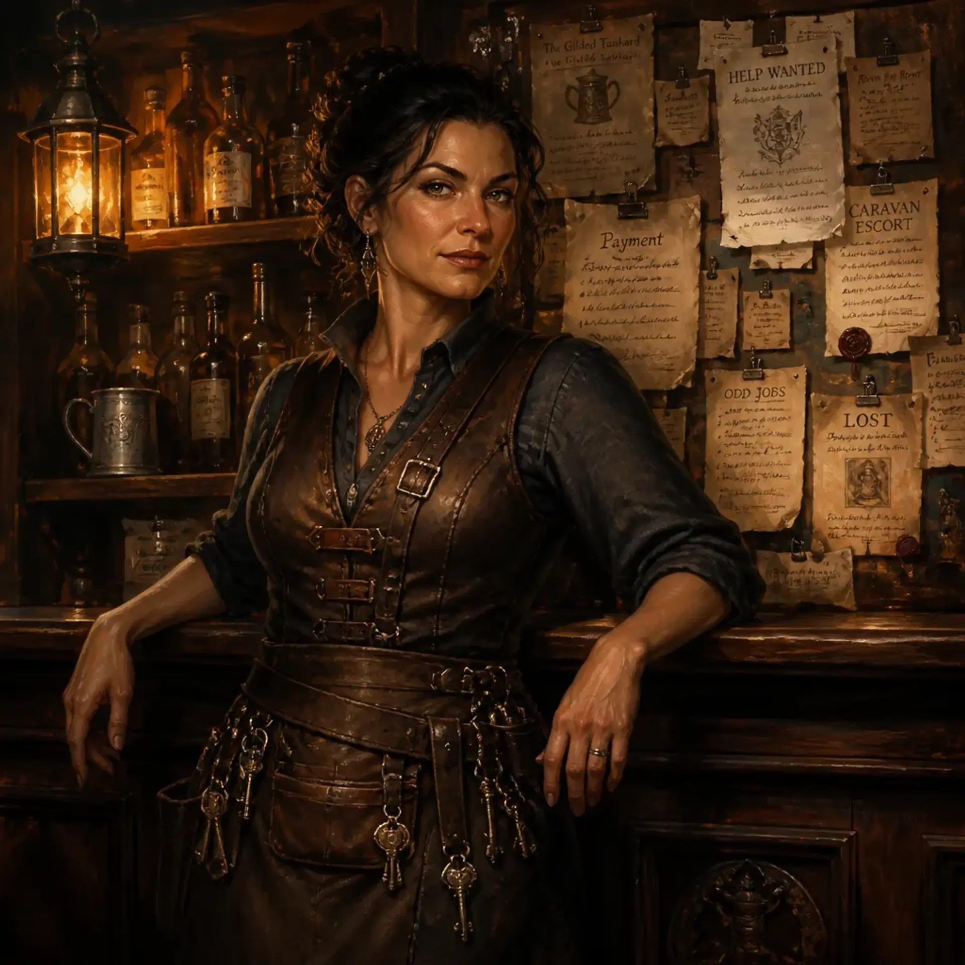 The Hollow Ledger - AI-generated fantasy Tavern