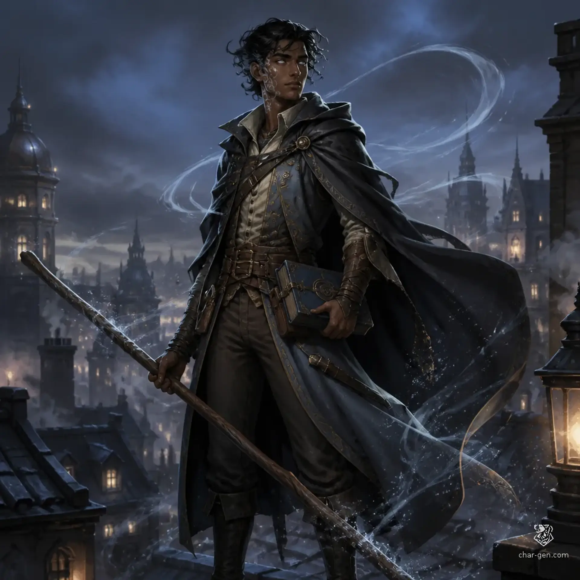 Sahsin Meskhi - AI-generated fantasy Character