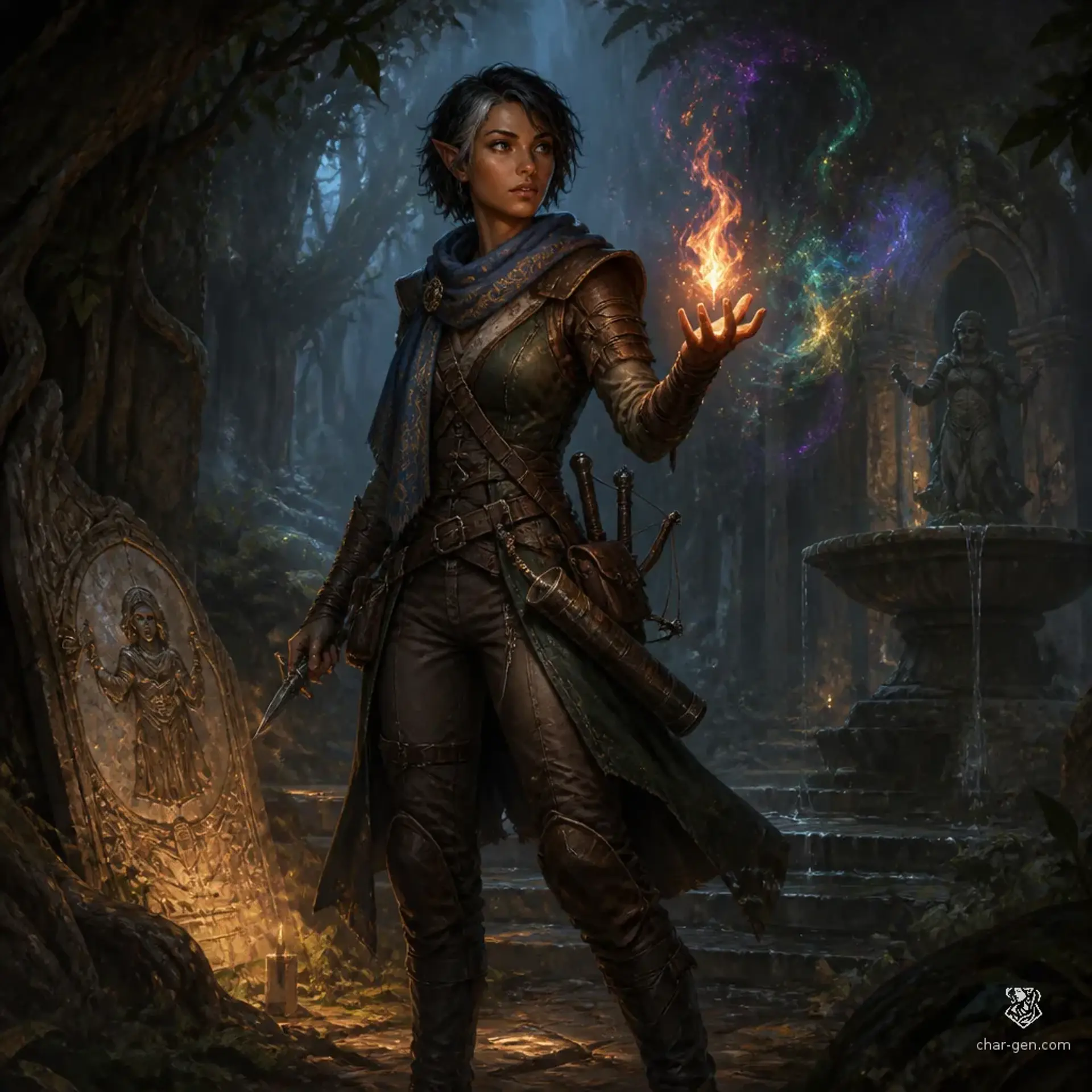 Nara Zafir - AI-generated fantasy Character