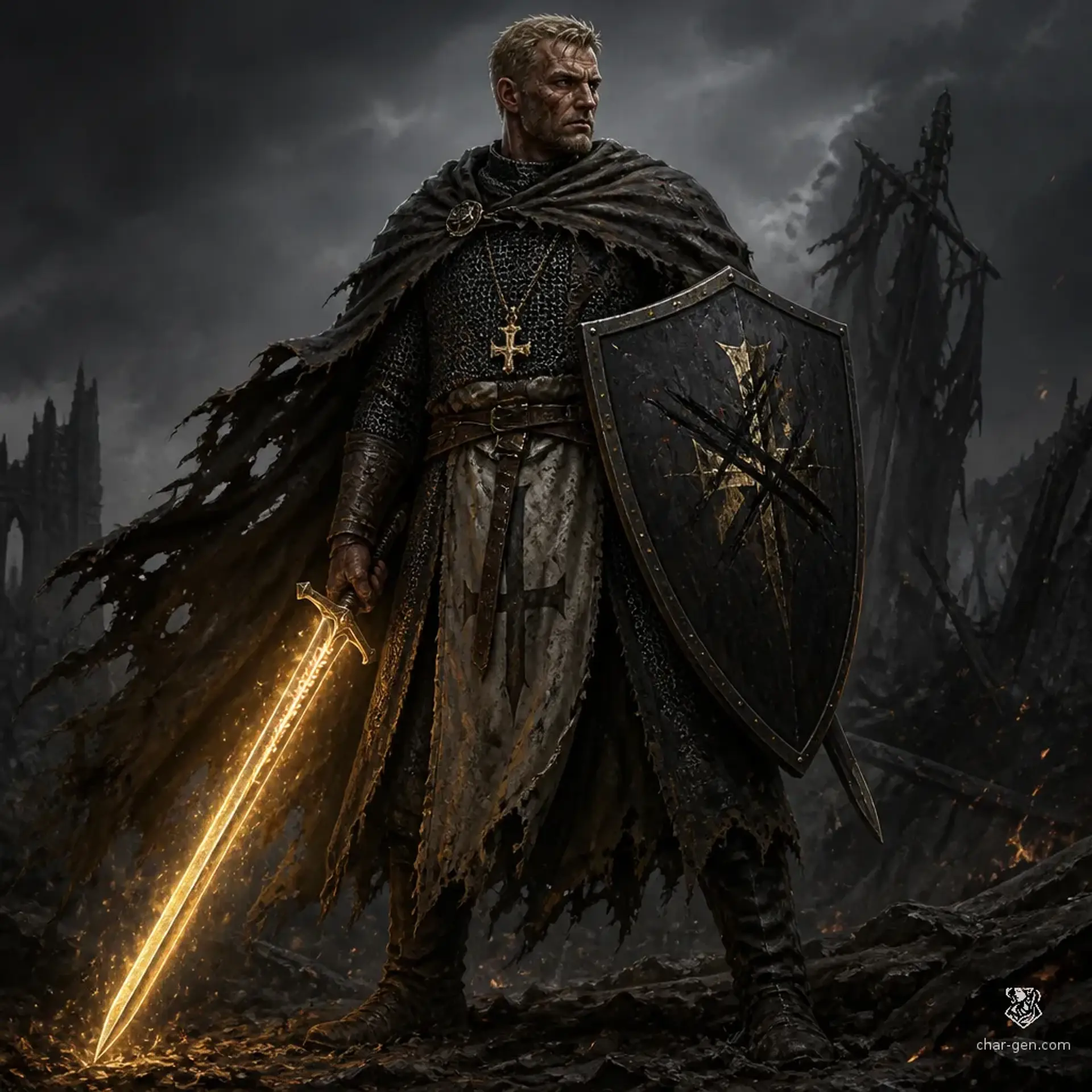 Caldrin Vale - AI-generated fantasy Character