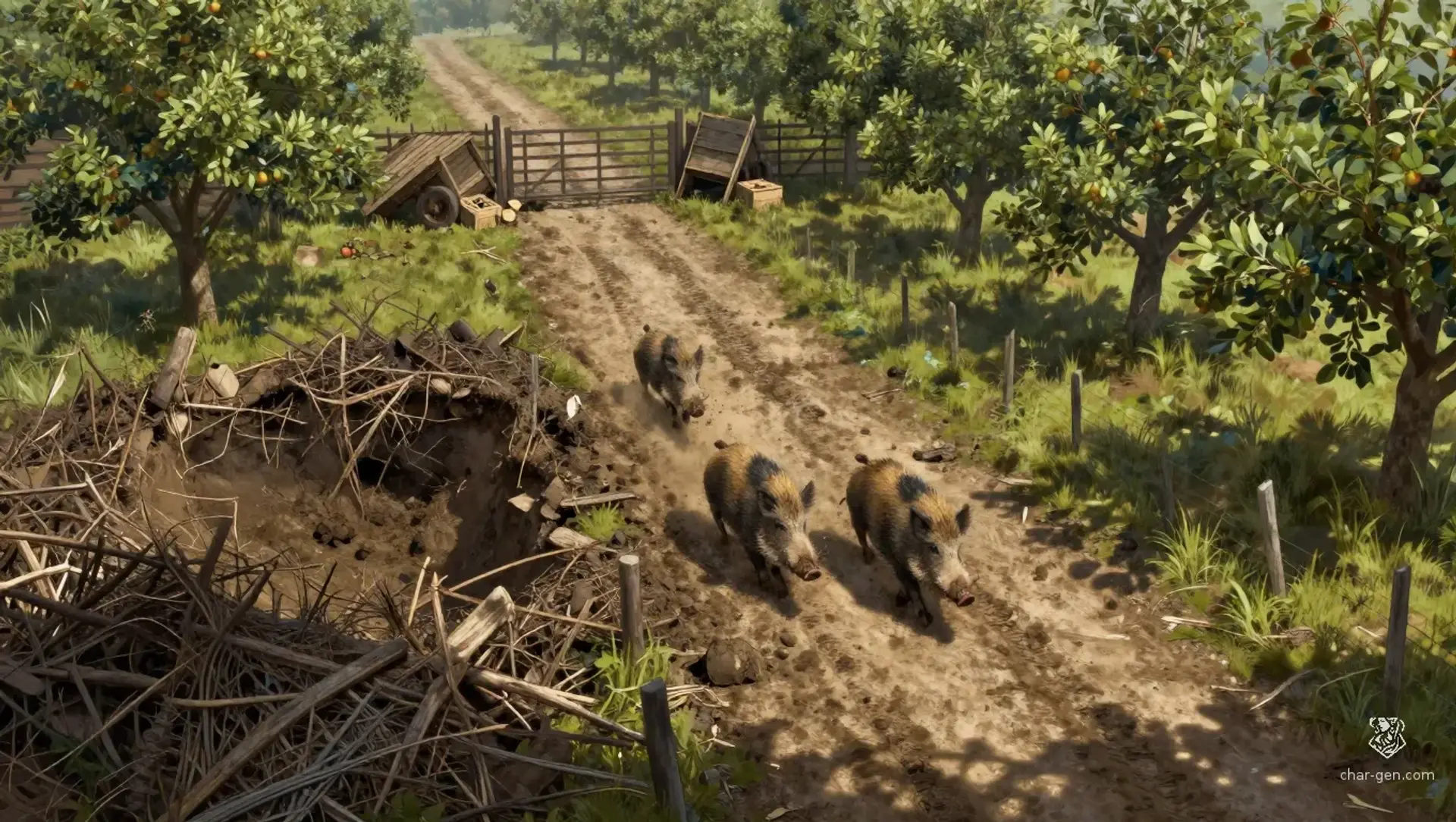 Stop the Boar Drive - AI-generated fantasy Encounter