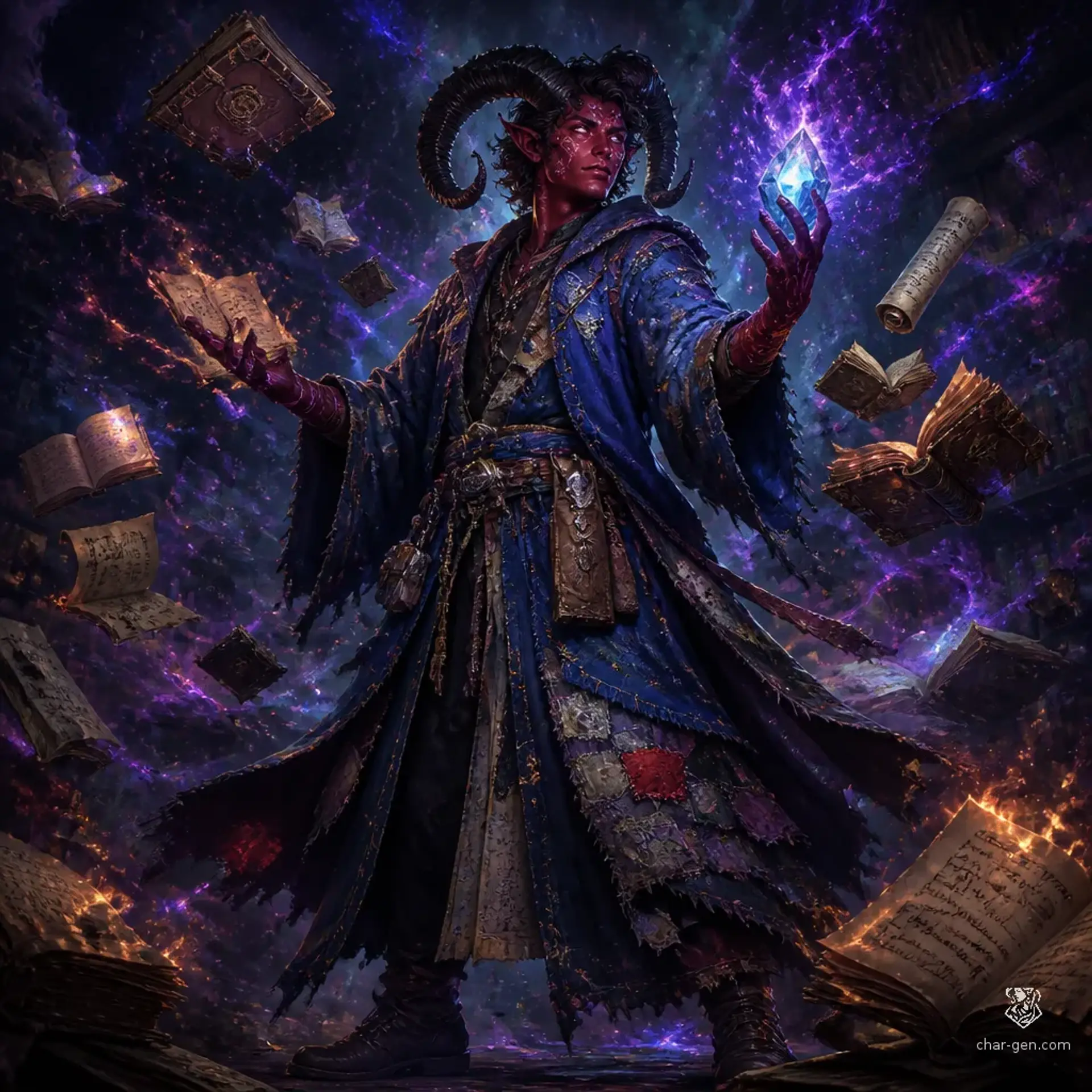 Xaxon Xax Valerius - AI-generated fantasy Character