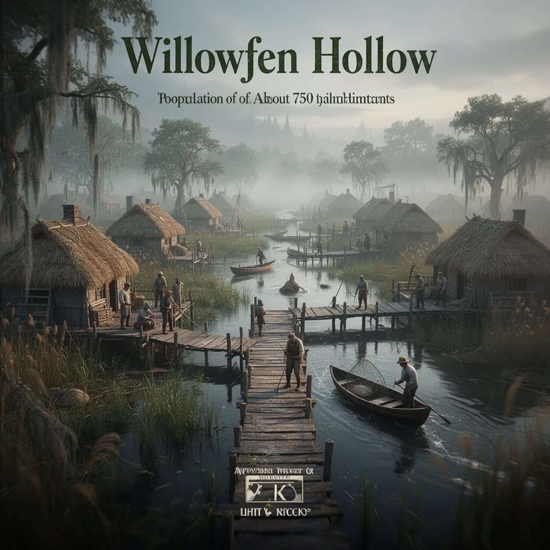 Willowfen Hollow - AI-generated fantasy Settlement