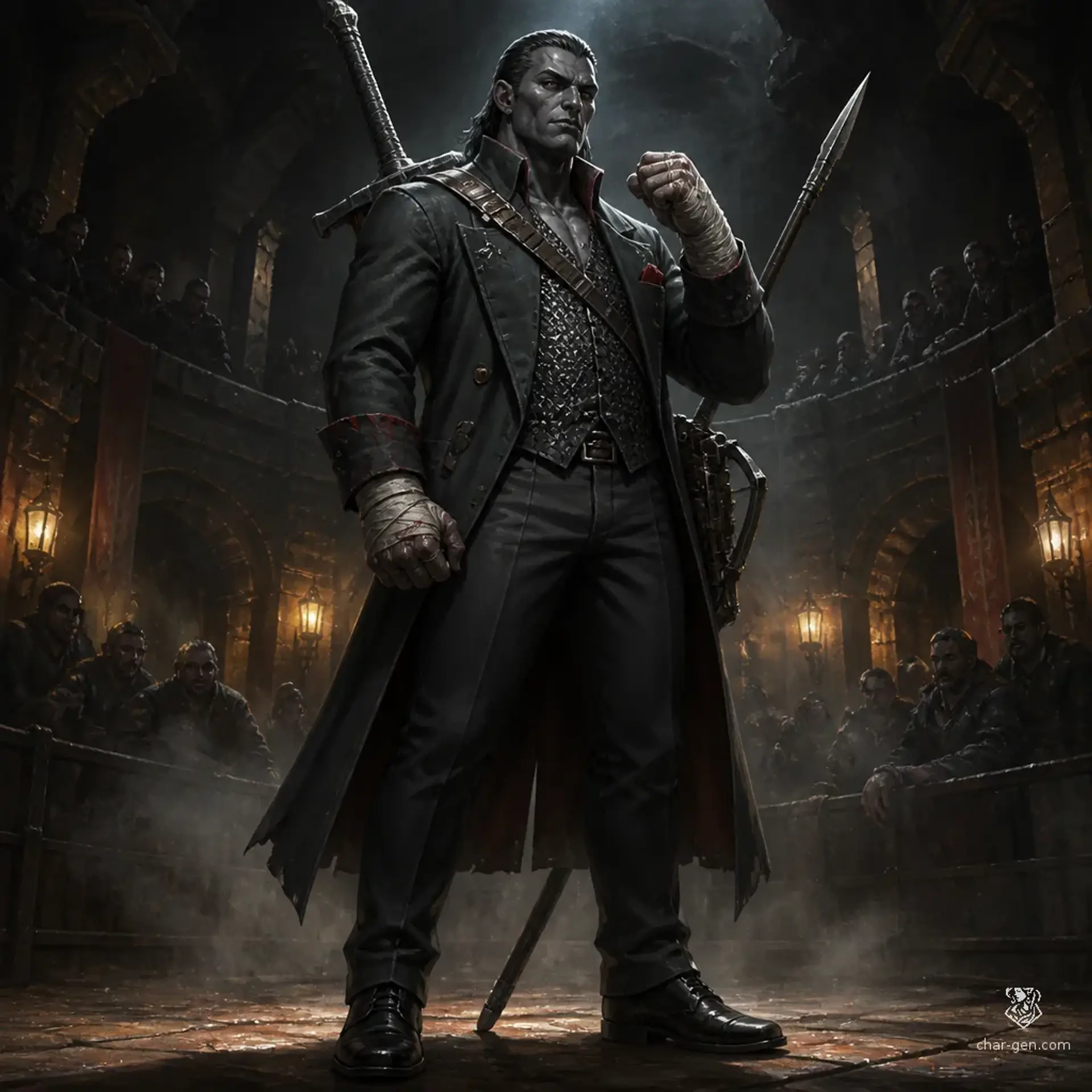 Daemon Flint - AI-generated fantasy Character