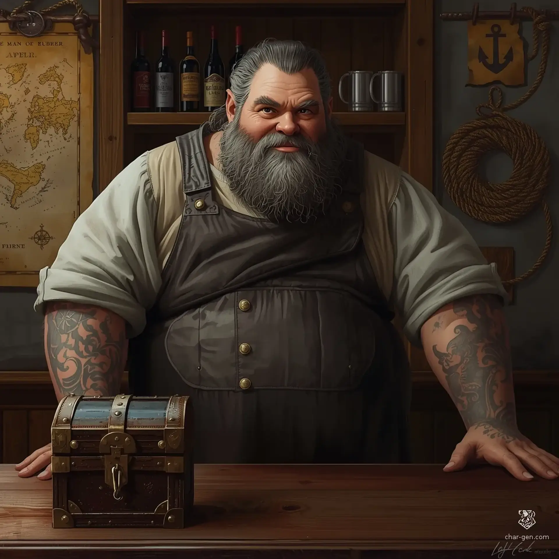 The Barnacle and Brine - AI-generated fantasy Tavern
