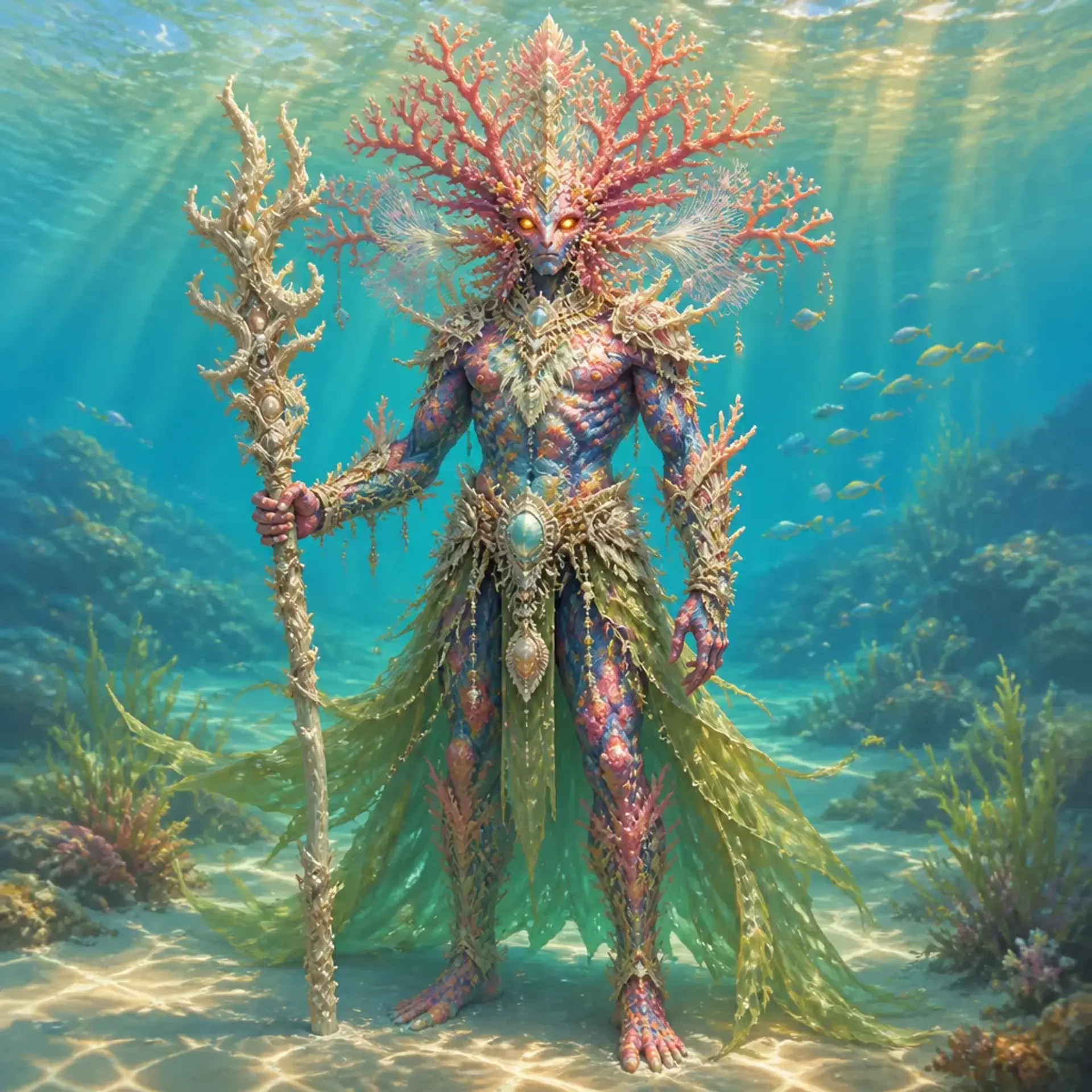 Anthosoen - AI-generated fantasy Species