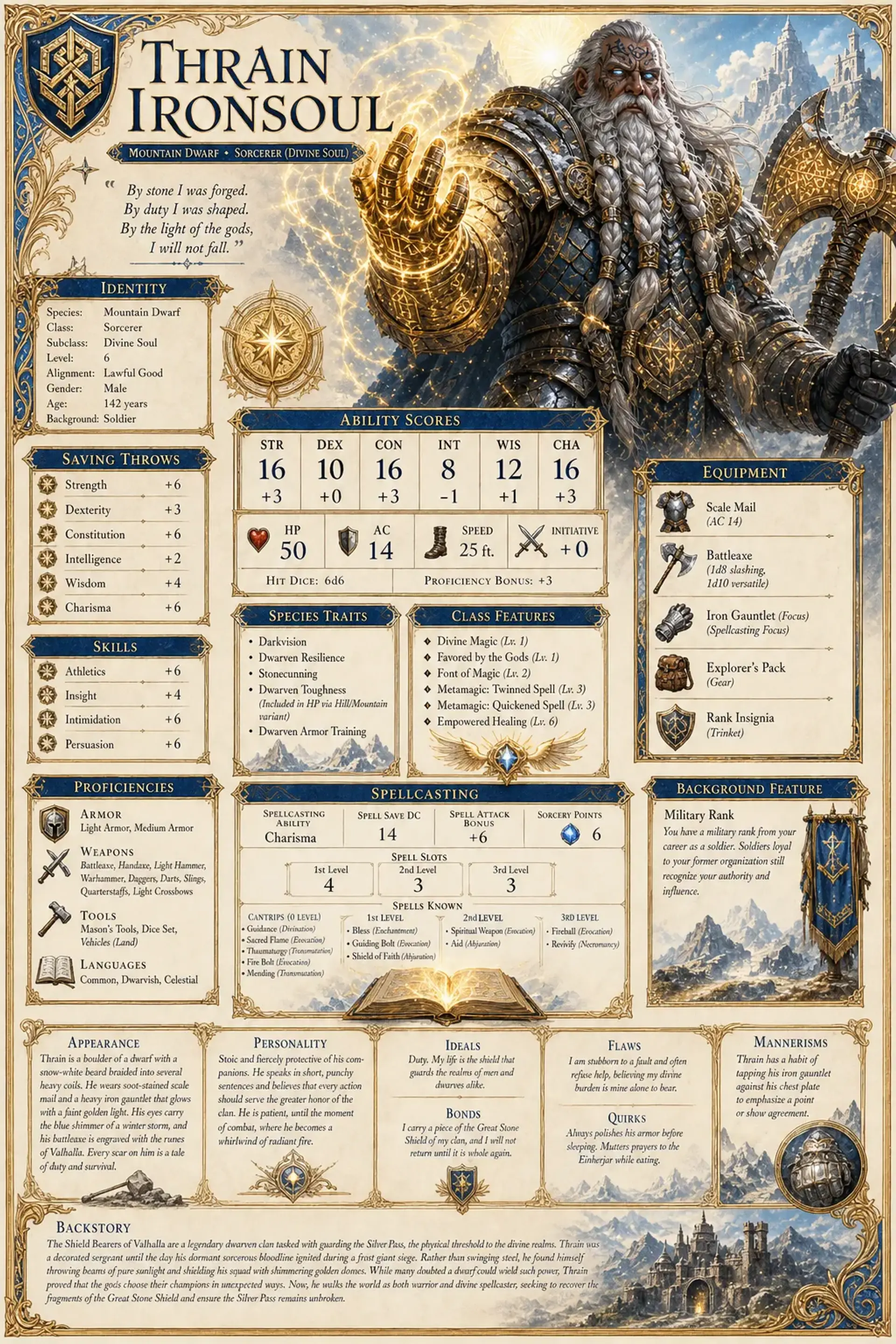Character Sheet
