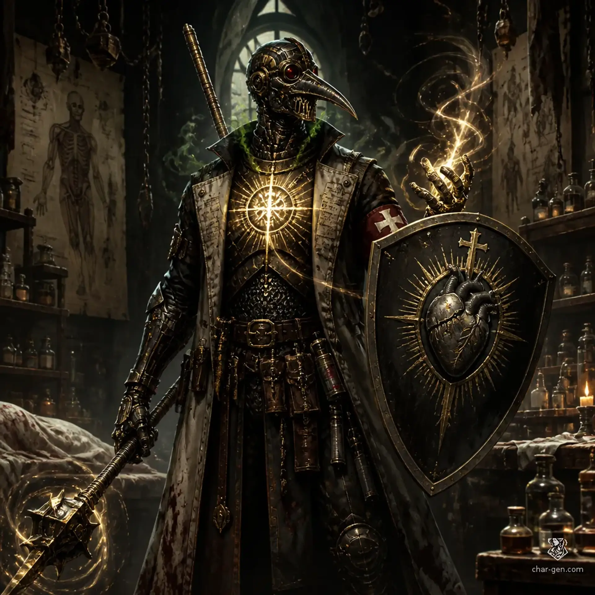 plauge doctor - AI-generated fantasy Character