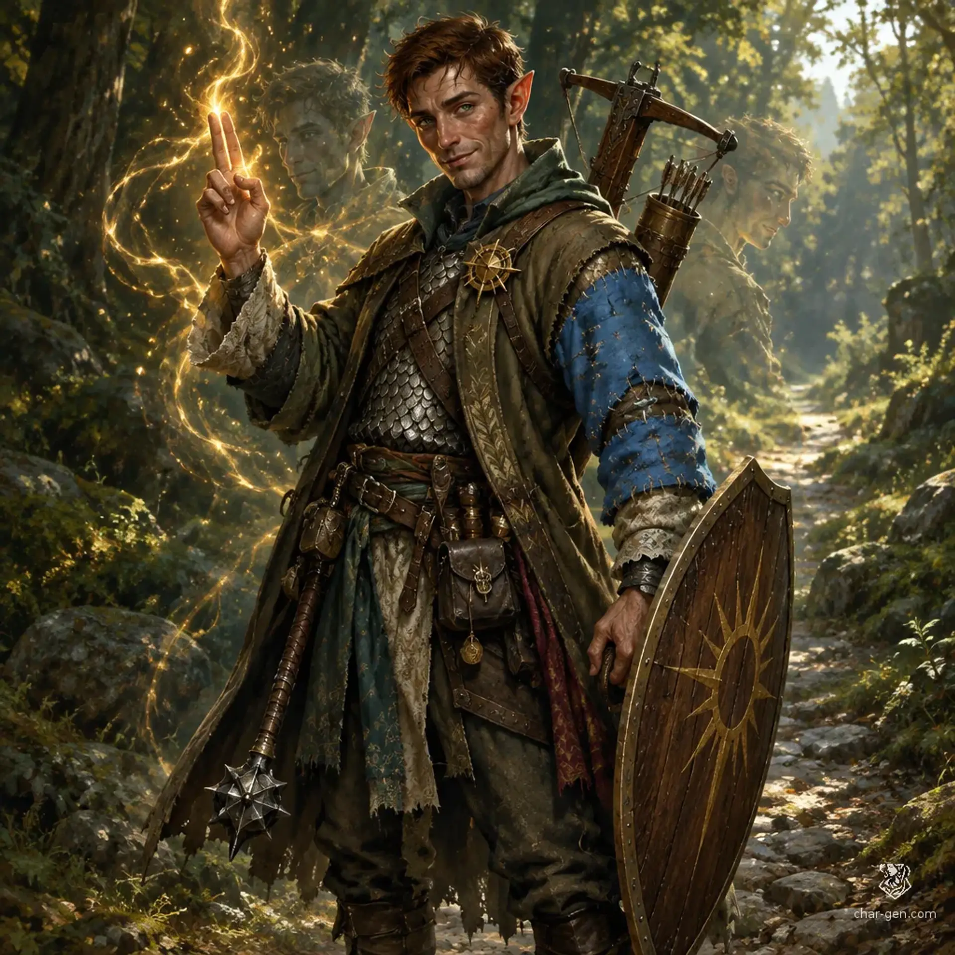 Tav Arvel - AI-generated fantasy Character