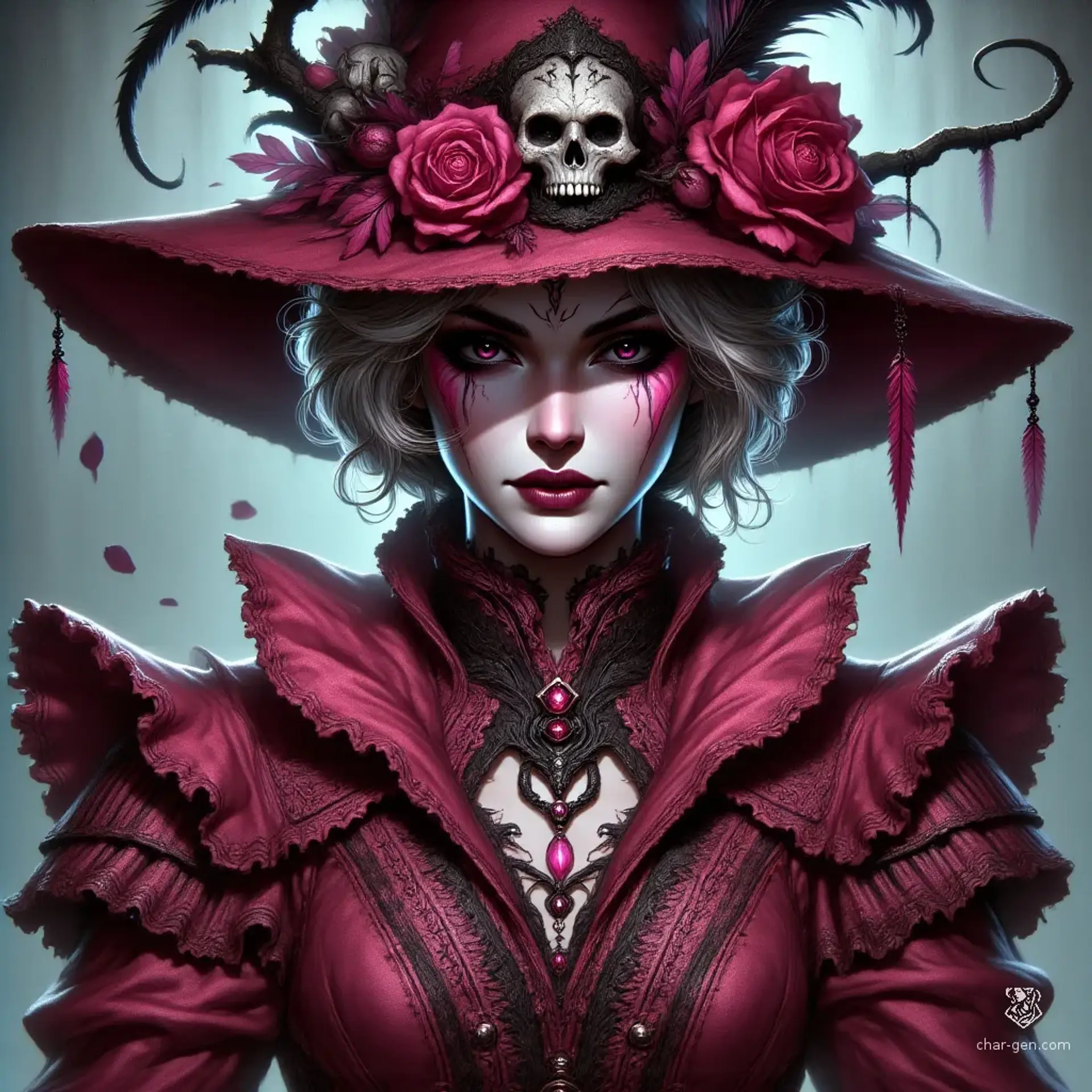 Madame Rosalia Thorne, Lady of the Petal Covenant - AI-generated fantasy NPC