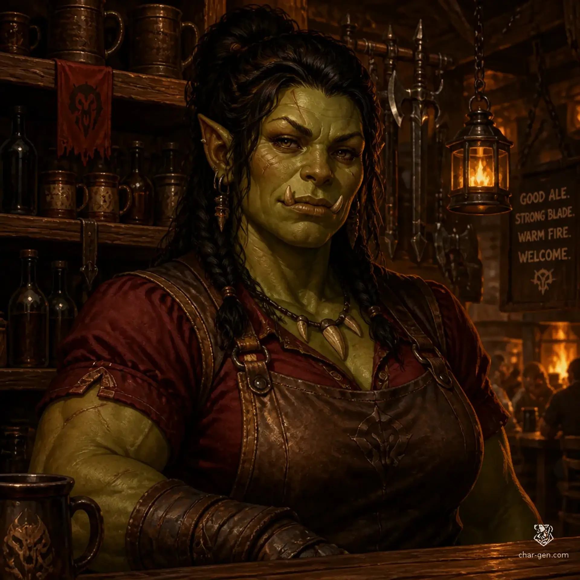 The Tusk and Garter - AI-generated fantasy Tavern