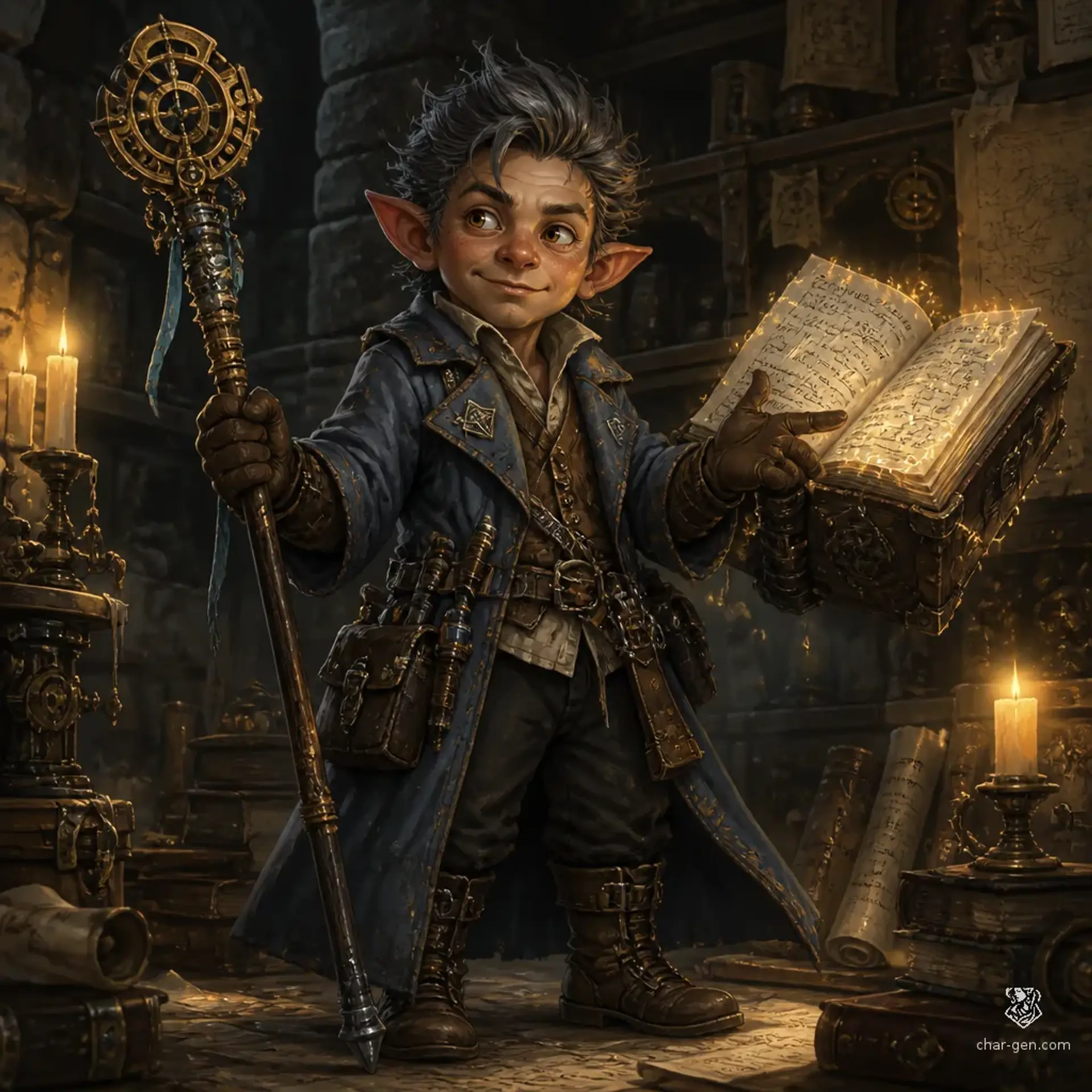Skravik Brusk - AI-generated fantasy Character