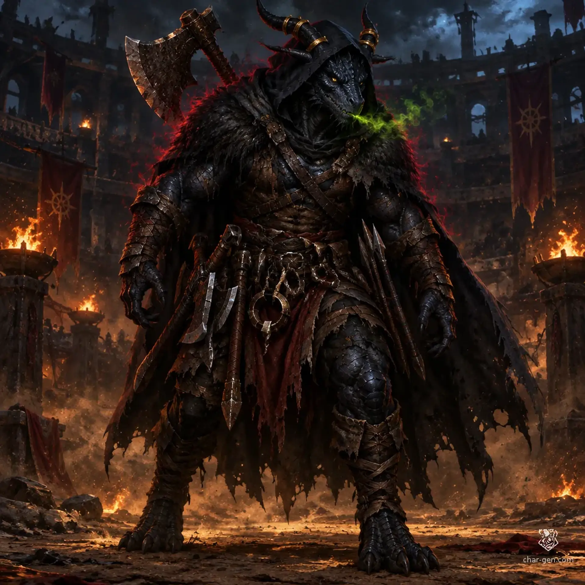 Onyx - AI-generated fantasy Character