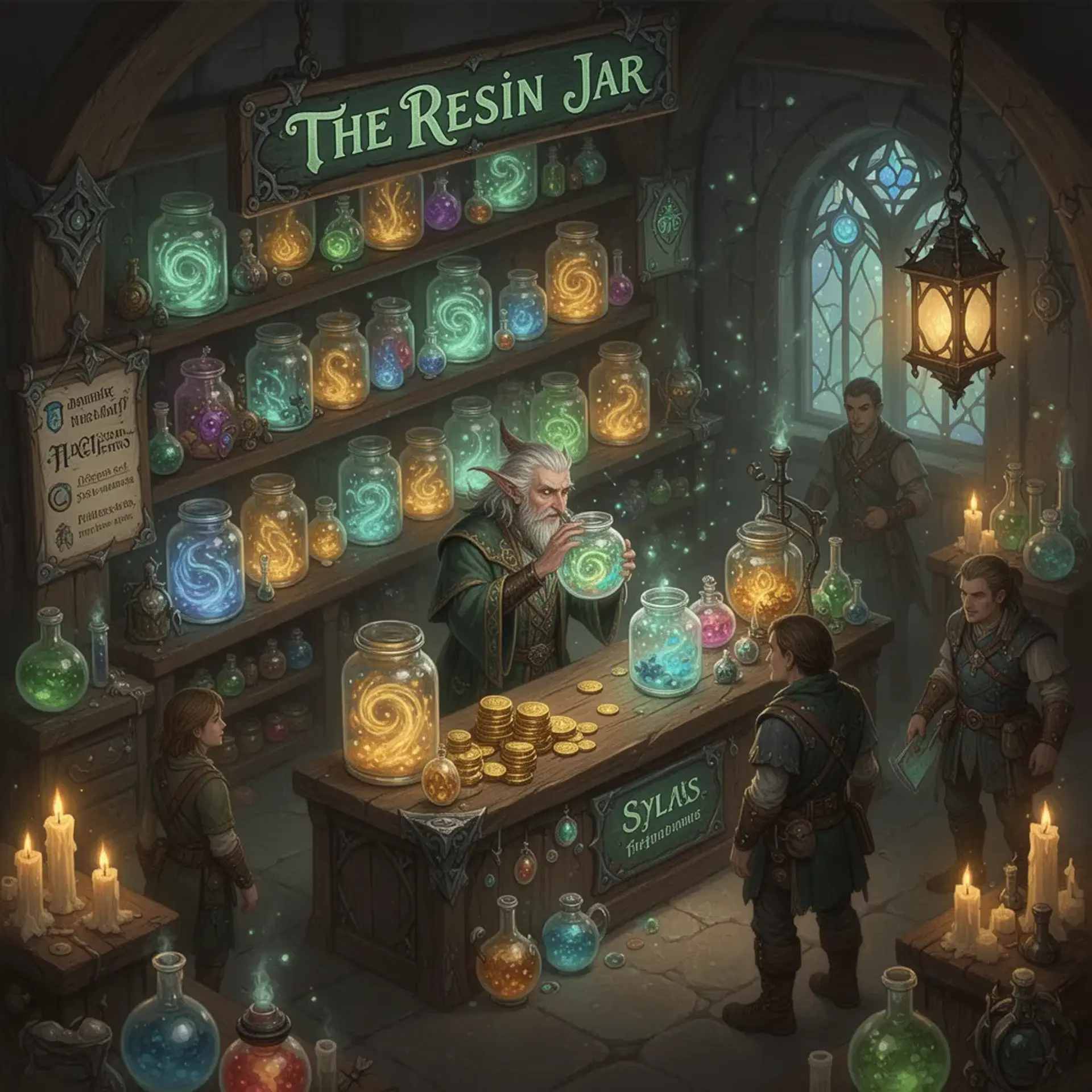 The Resin Jar - AI-generated fantasy Shop