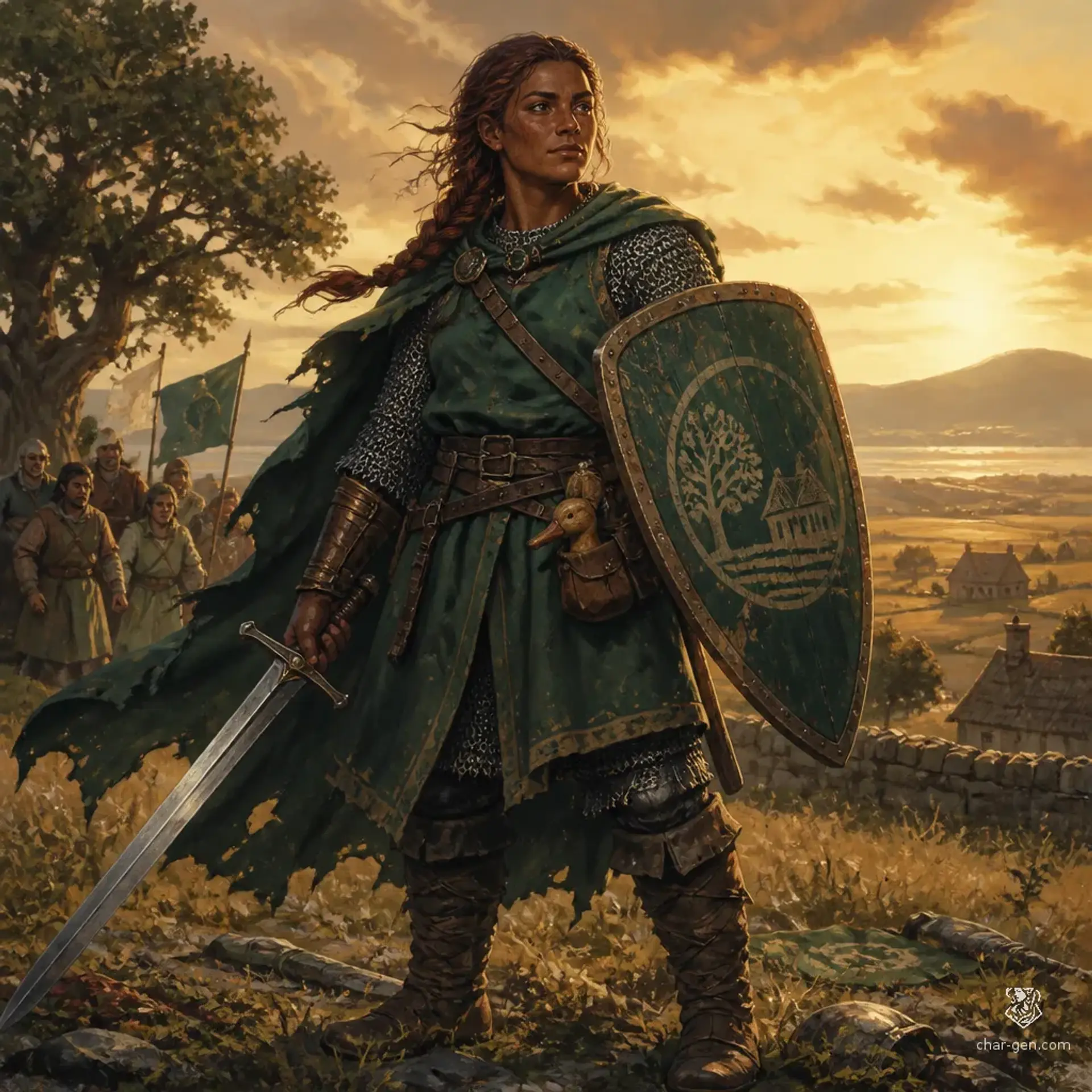 Tamarо Avaliani - AI-generated fantasy Character