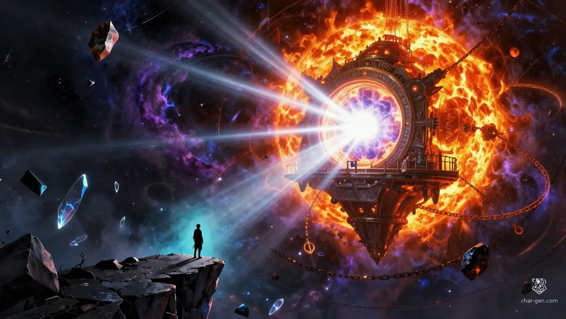 The Singularity of Steel - AI-generated fantasy Quest