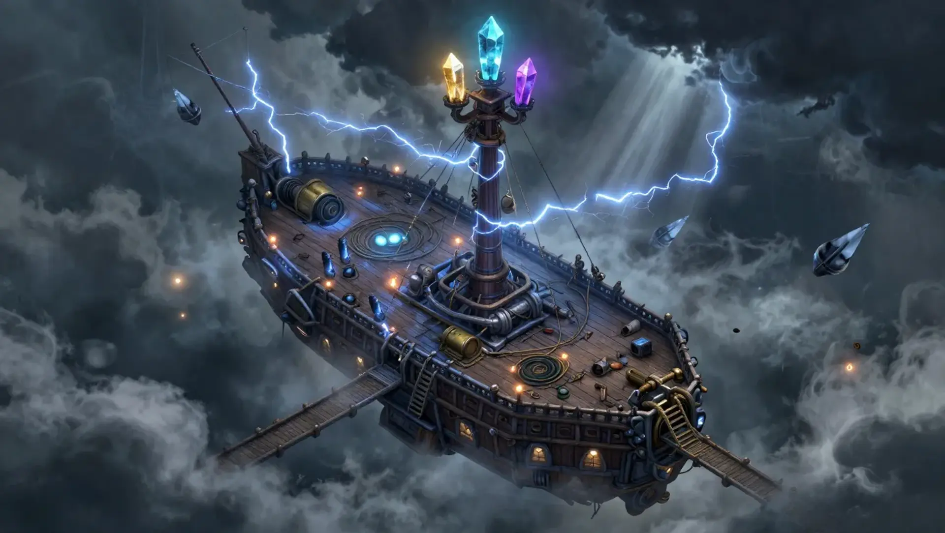 Cloudbreak Landing - AI-generated fantasy Encounter