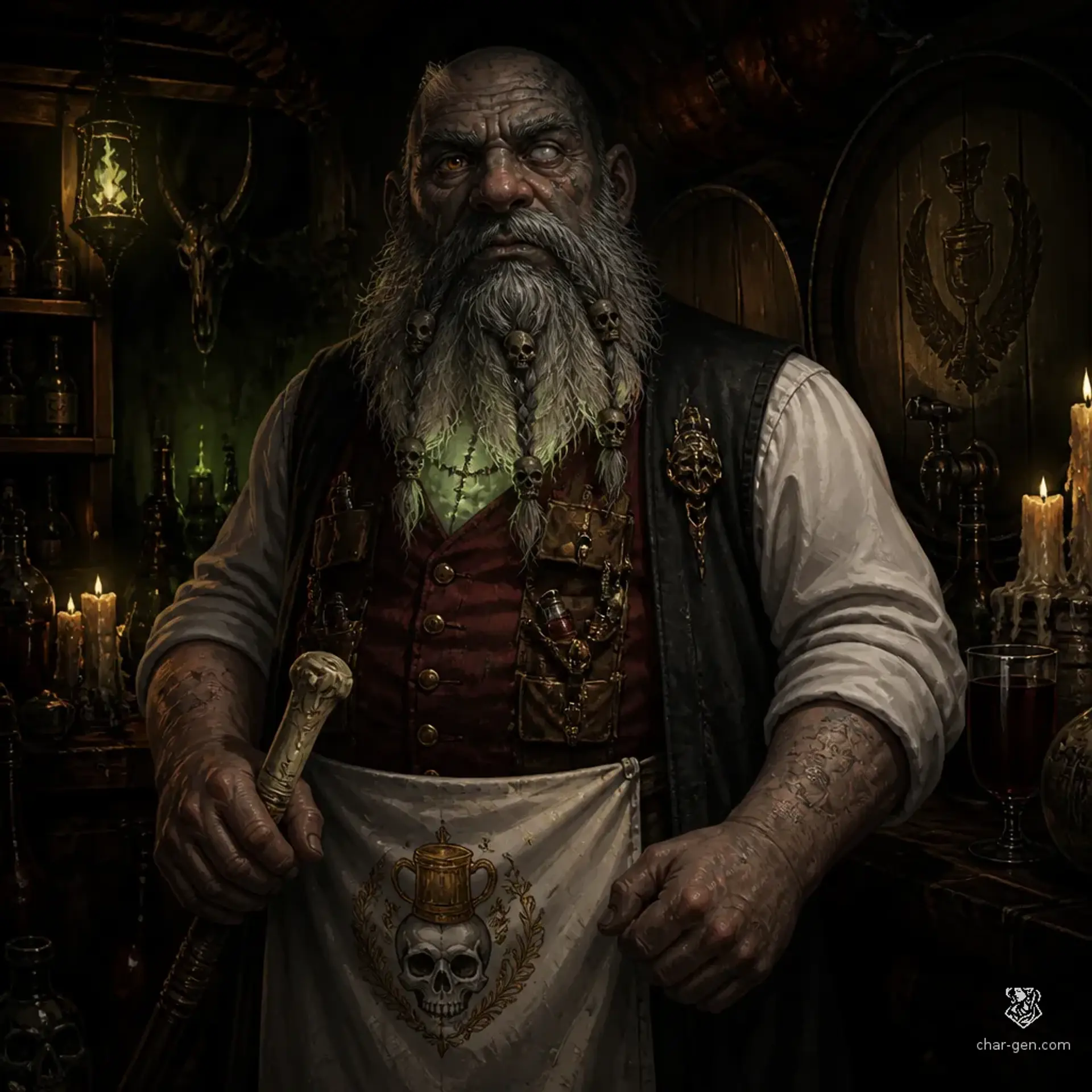 Barthun Brinebeard - AI-generated fantasy NPC