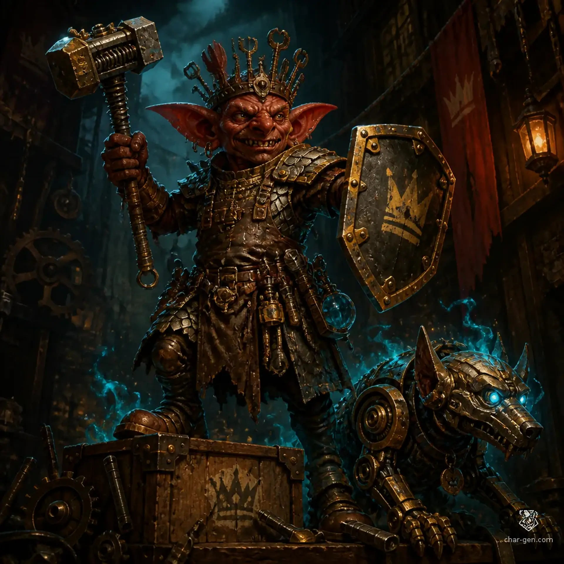 King of Goblins - AI-generated fantasy Character