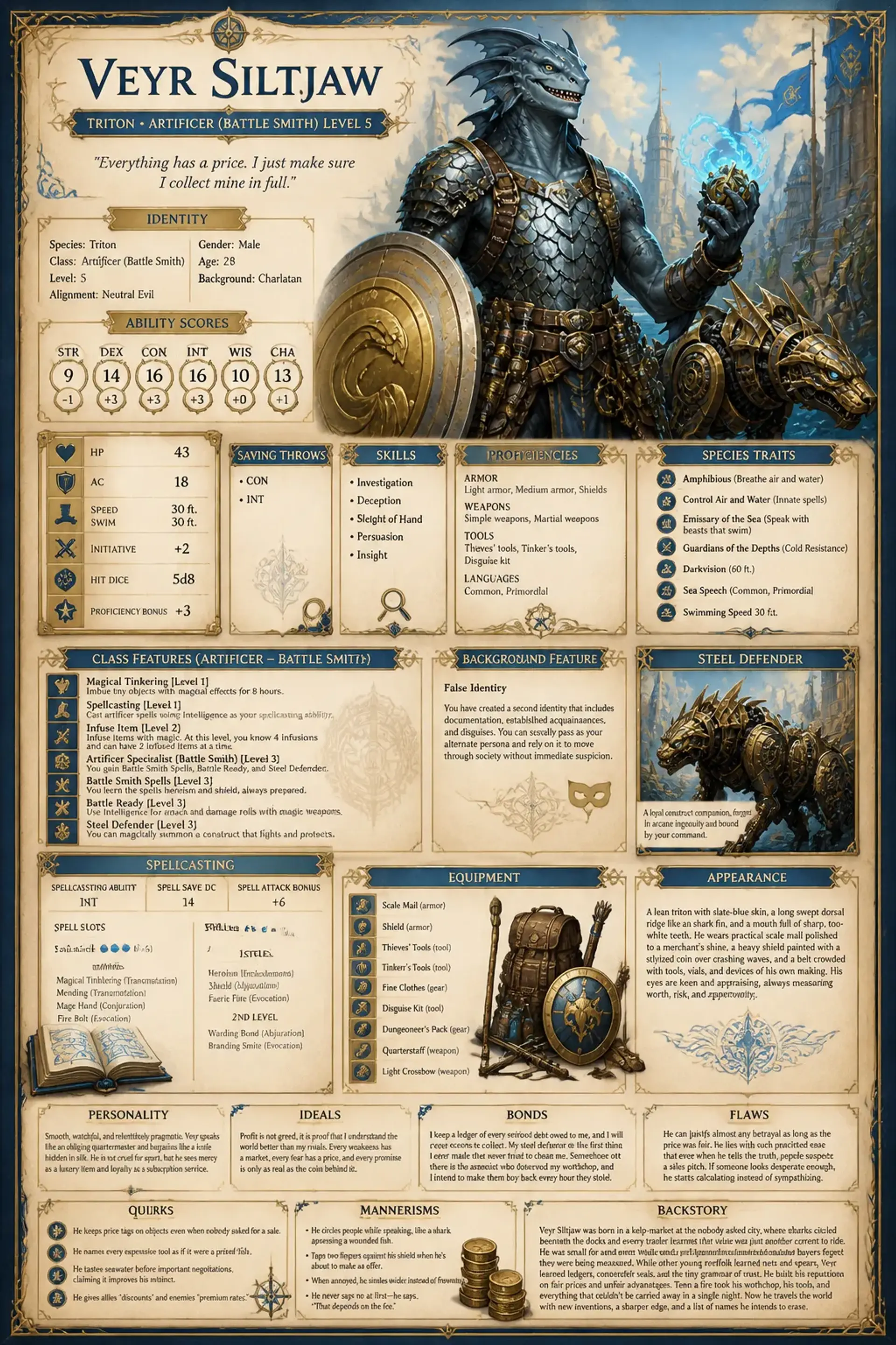 Character Sheet