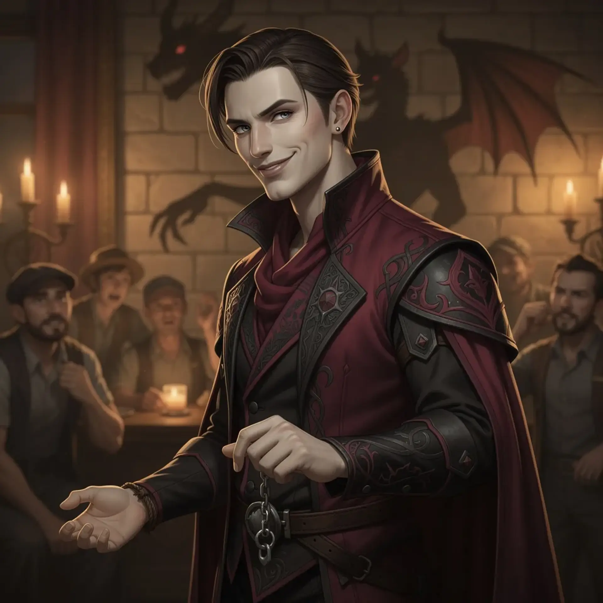 Lysander Velvetongue - AI-generated fantasy NPC