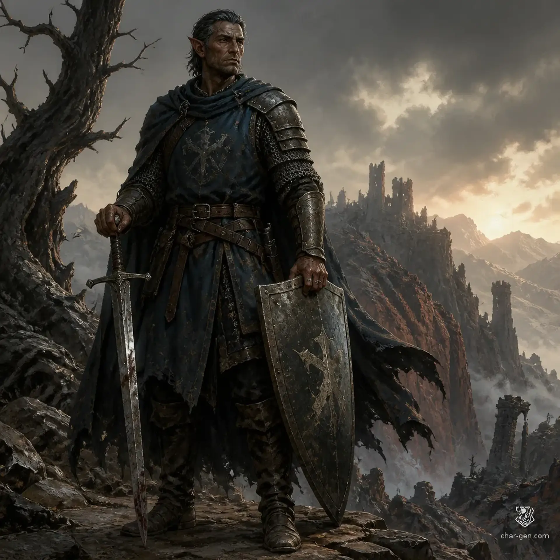 Mikheil Vardani - AI-generated fantasy Character